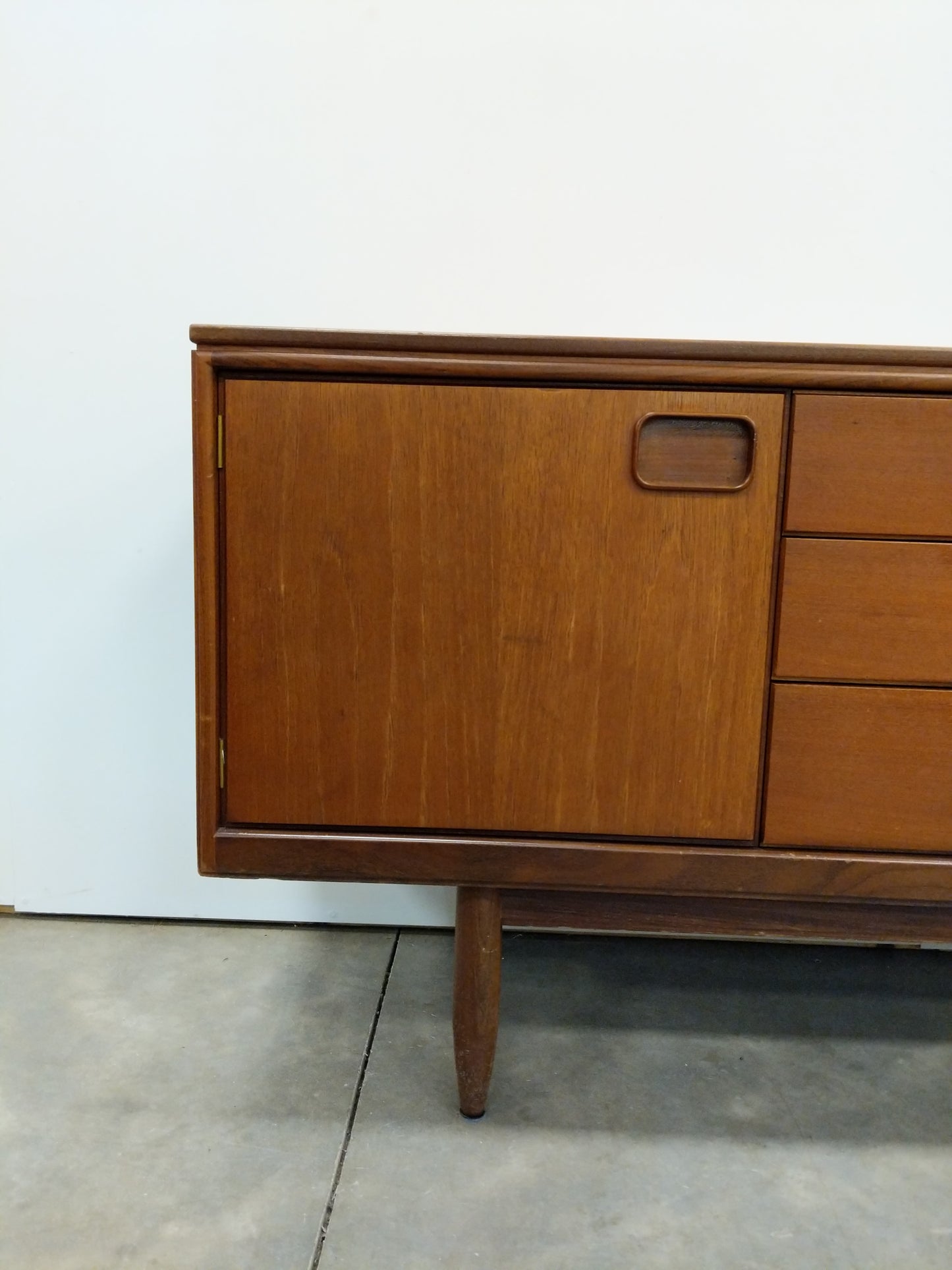 Vintage Mid Century Modern Teak Credenza by William Lawrence