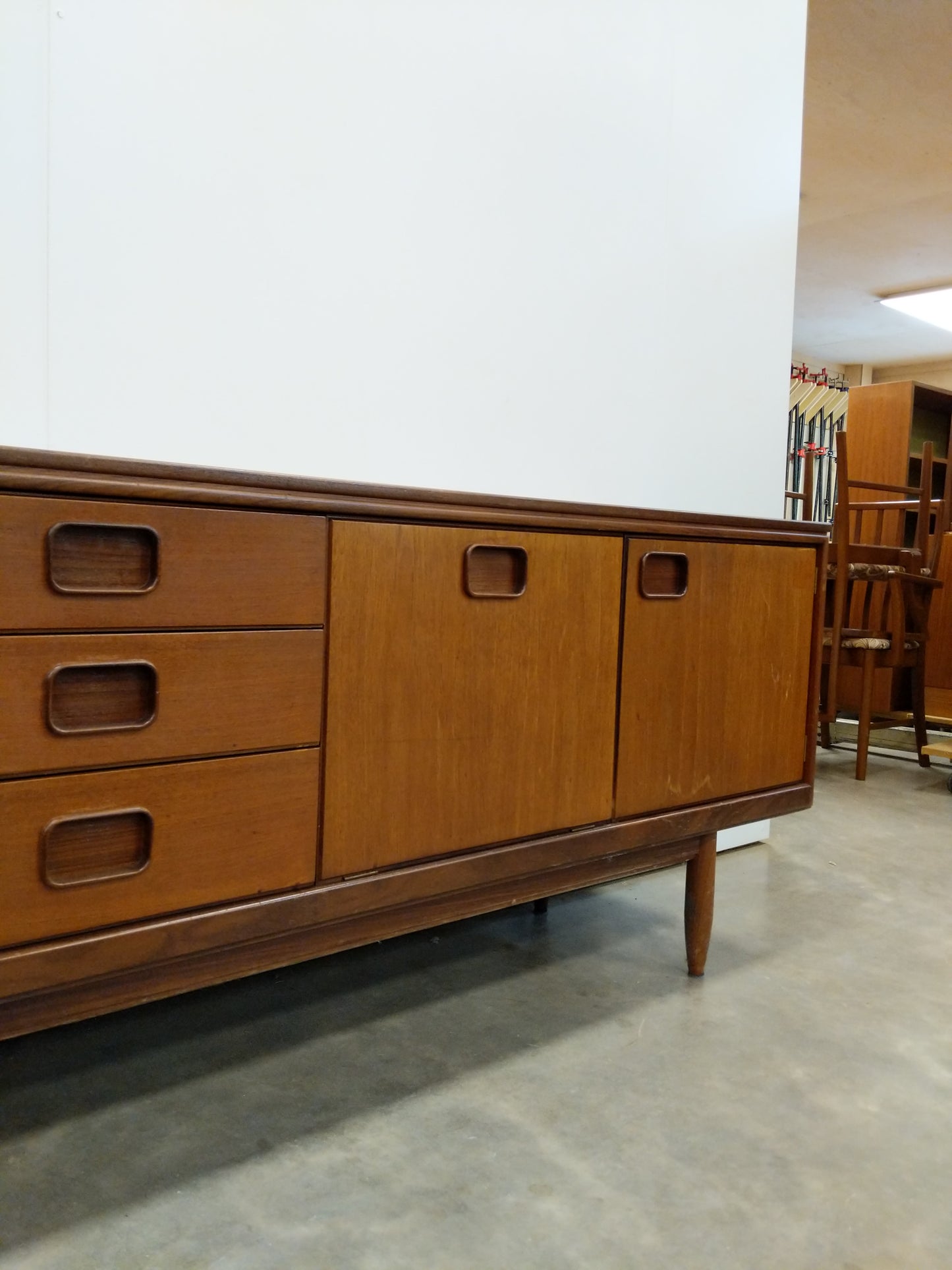 Vintage Mid Century Modern Teak Credenza by William Lawrence