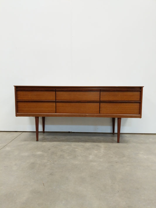 Vintage Mid Century Modern Teak Dresser
