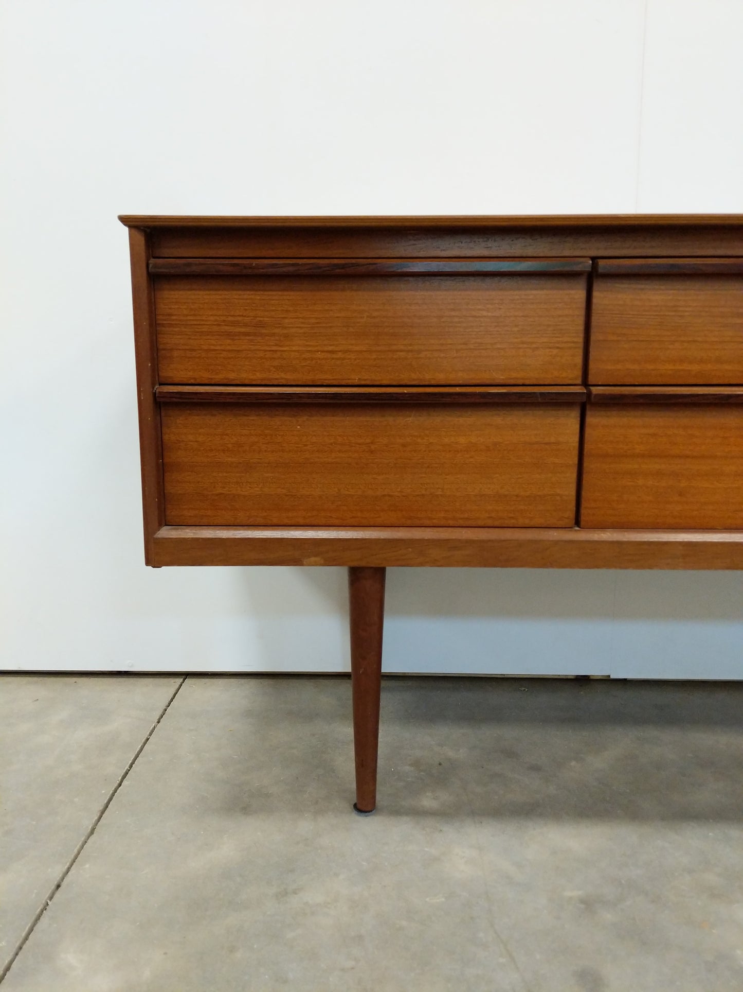 Vintage Mid Century Modern Teak Dresser