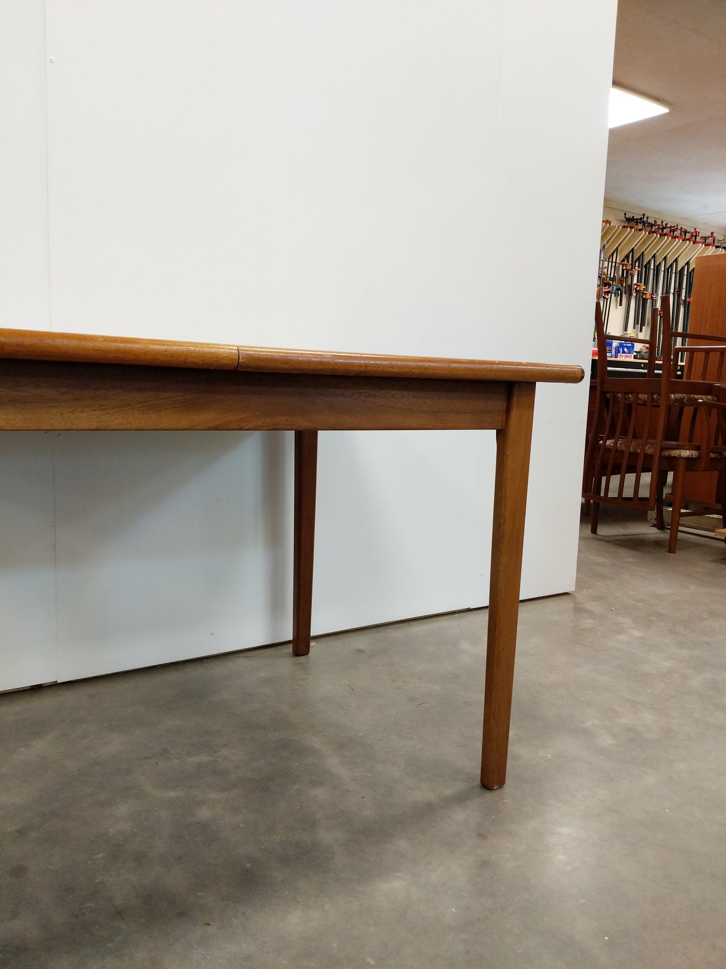 Vintage Mid Century Modern Teak Extendable Dining Table by Meredew
