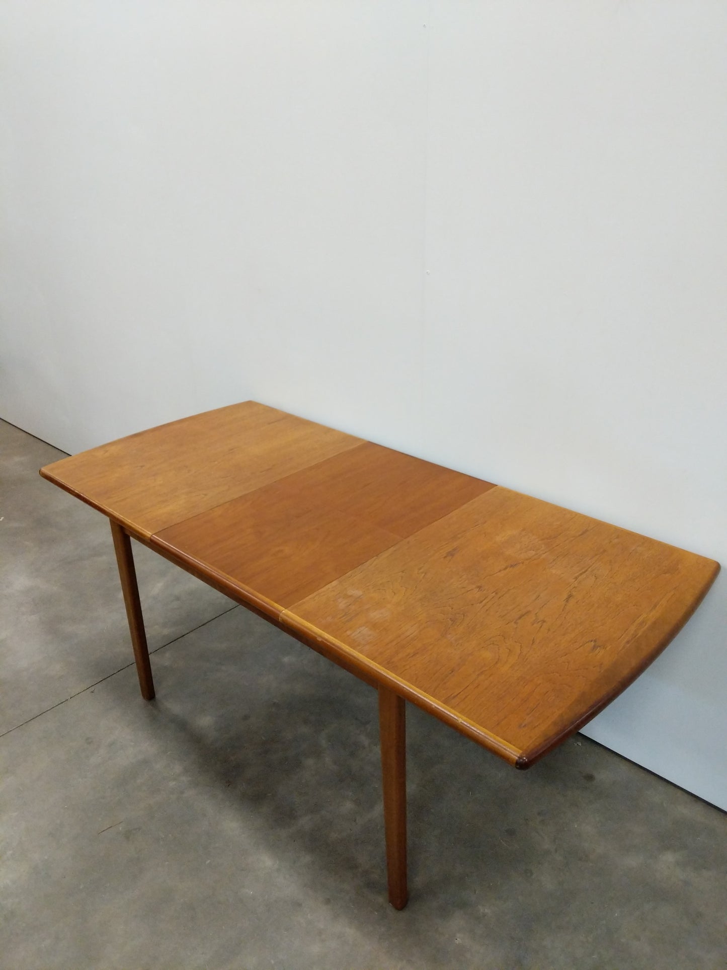 Vintage Mid Century Modern Teak Extendable Dining Table by Meredew
