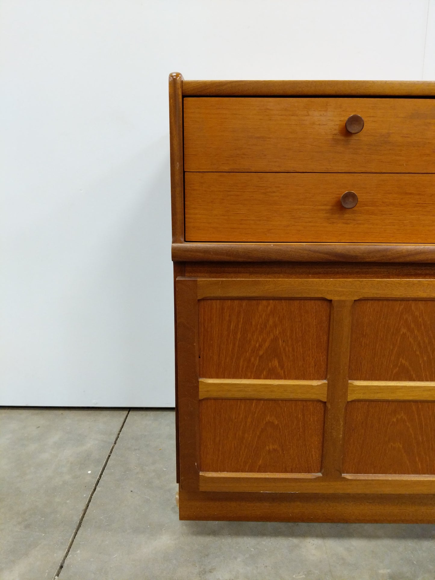 Pair of vintage Mid Century Modern Teak Nightstands by Nathan