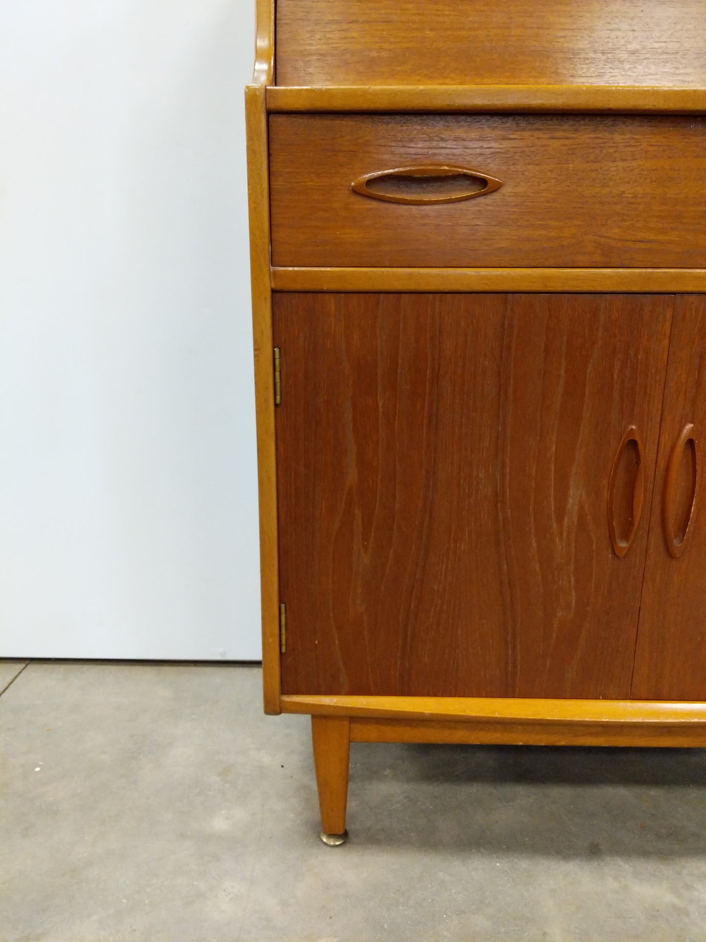 Vintage Mid Century Modern Teak Secretary Desk by Jentique