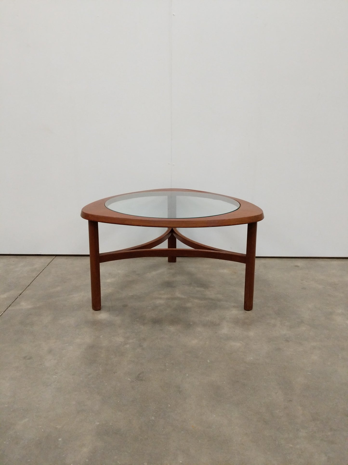 Vintage Mid Century Modern Teak and Glass Coffee Table by Nathan