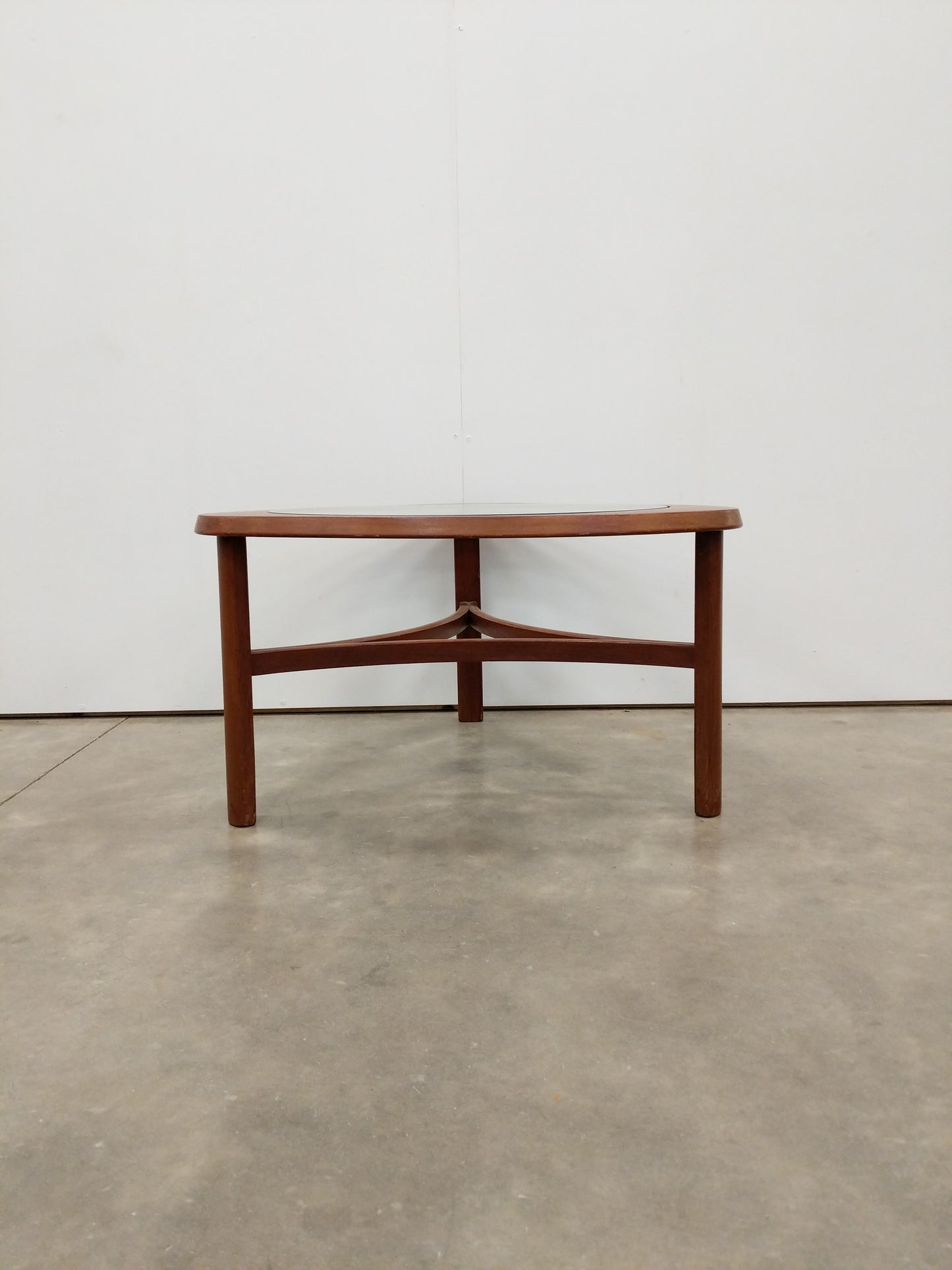 Vintage Mid Century Modern Teak and Glass Coffee Table by Nathan