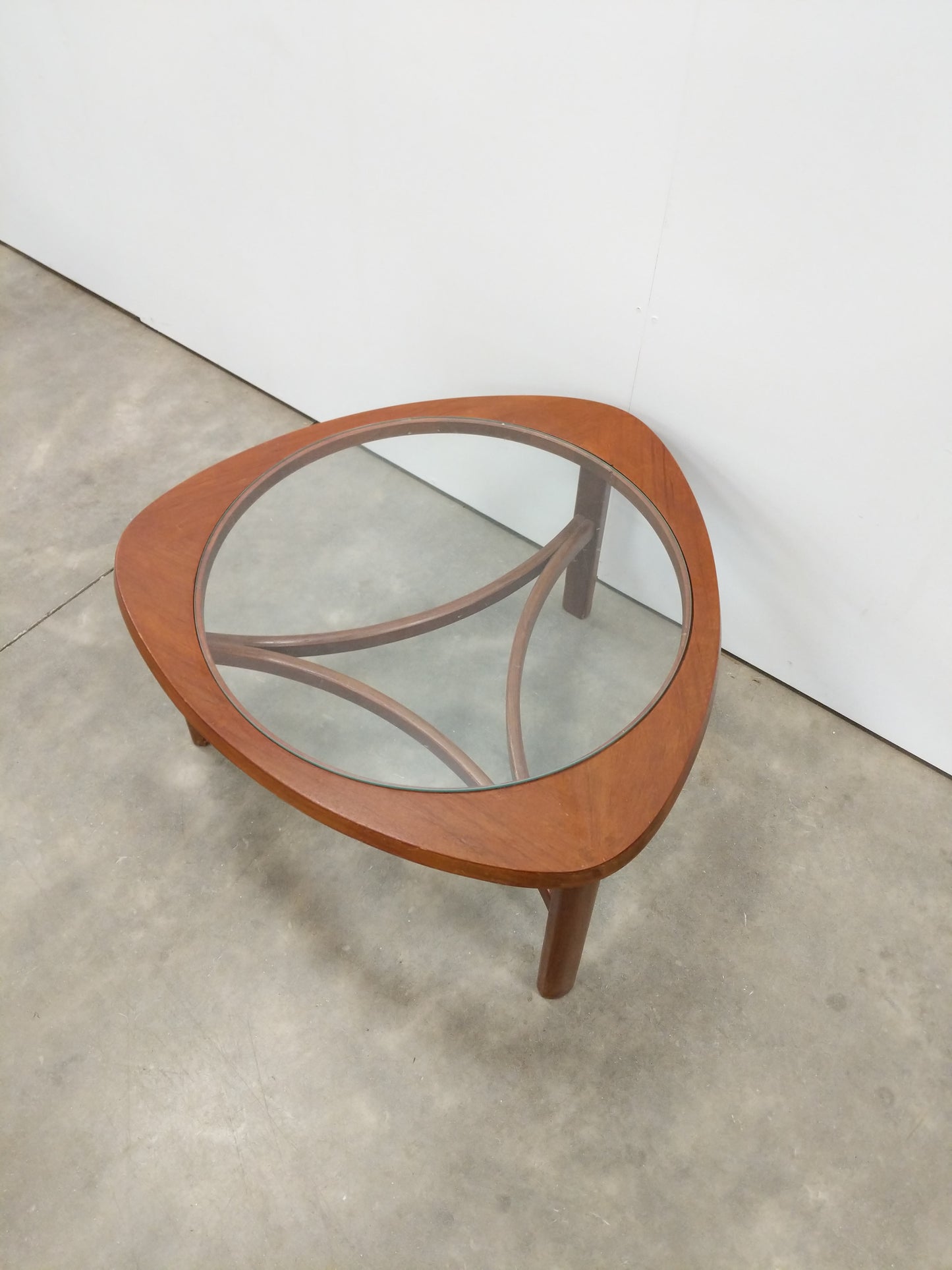 Vintage Mid Century Modern Teak and Glass Coffee Table by Nathan
