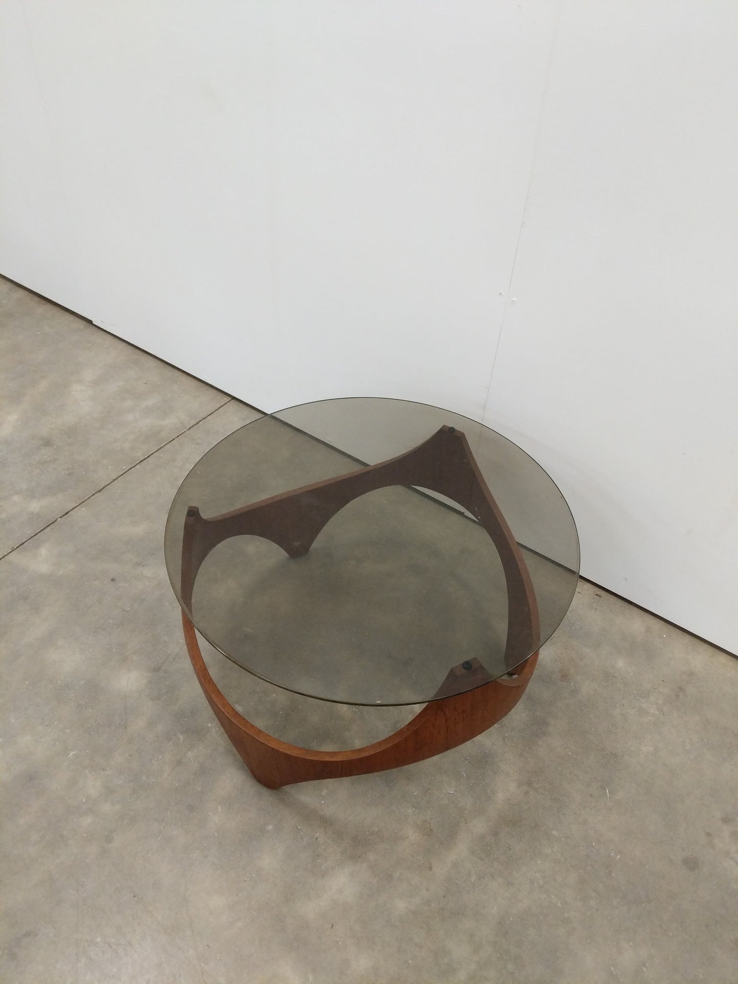 Vintage Mid Century Modern Teak and Glass Coffee Table