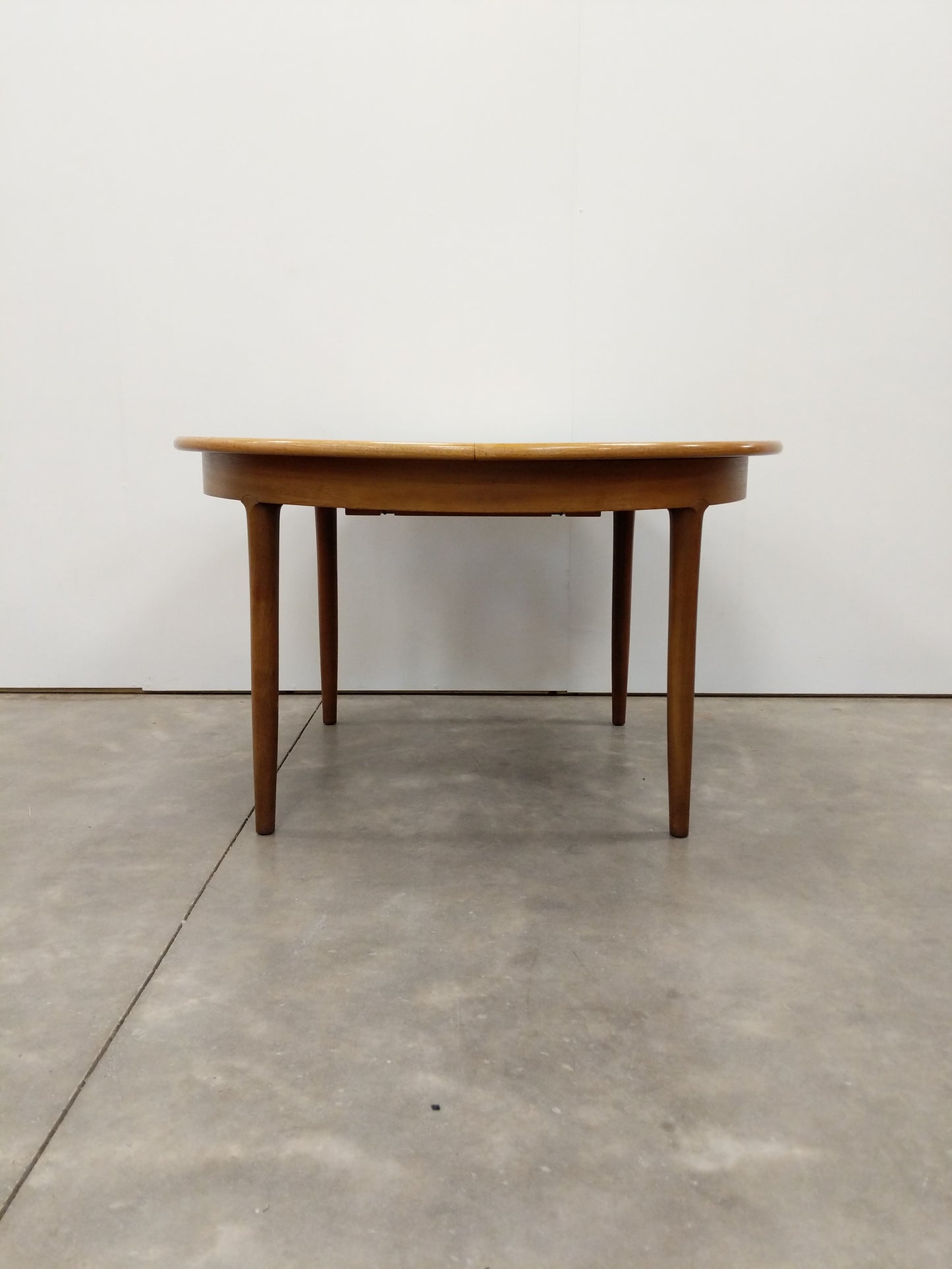 Vintage Mid Century Modern Teak Extendable Dining Table