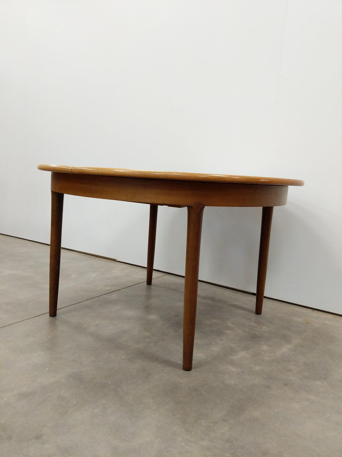Vintage Mid Century Modern Teak Extendable Dining Table