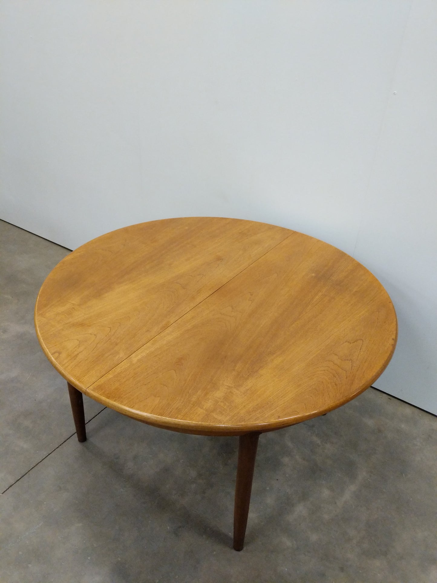 Vintage Mid Century Modern Teak Extendable Dining Table