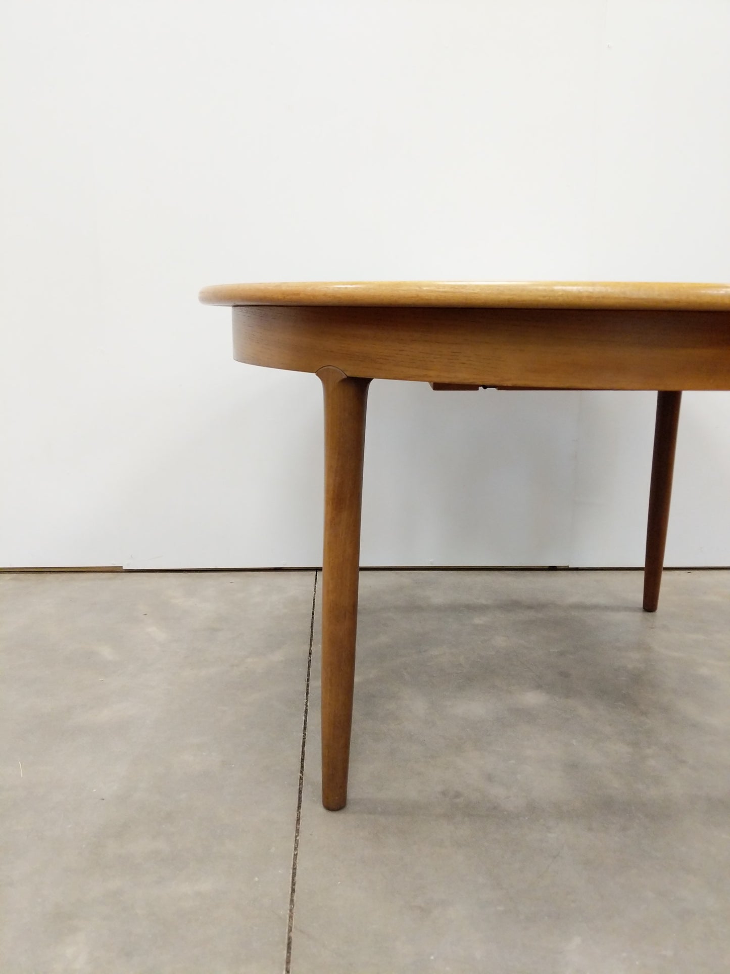 Vintage Mid Century Modern Teak Extendable Dining Table