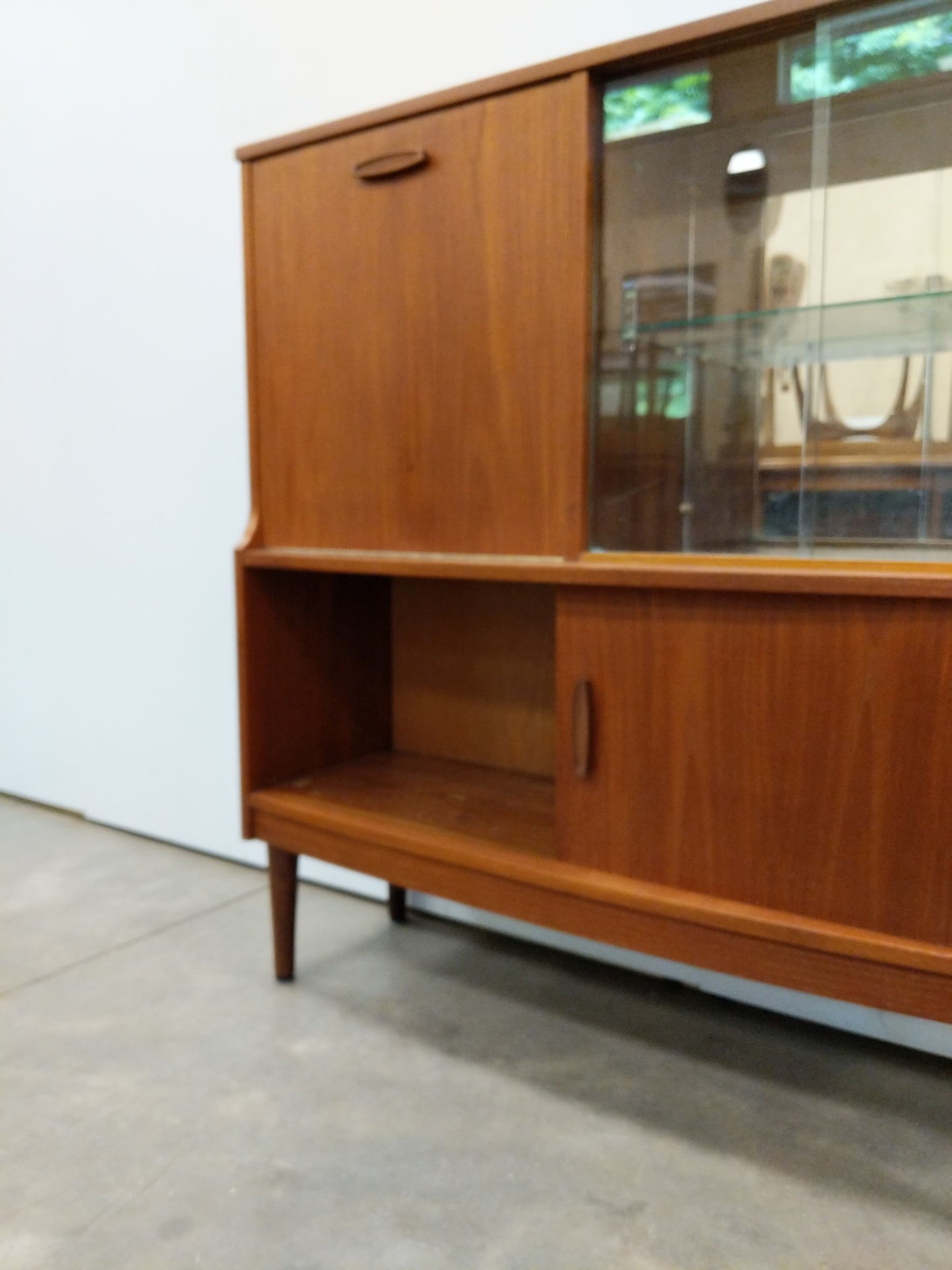 Vintage Mid Century Modern Teak Bar Cabinet by Doncraft