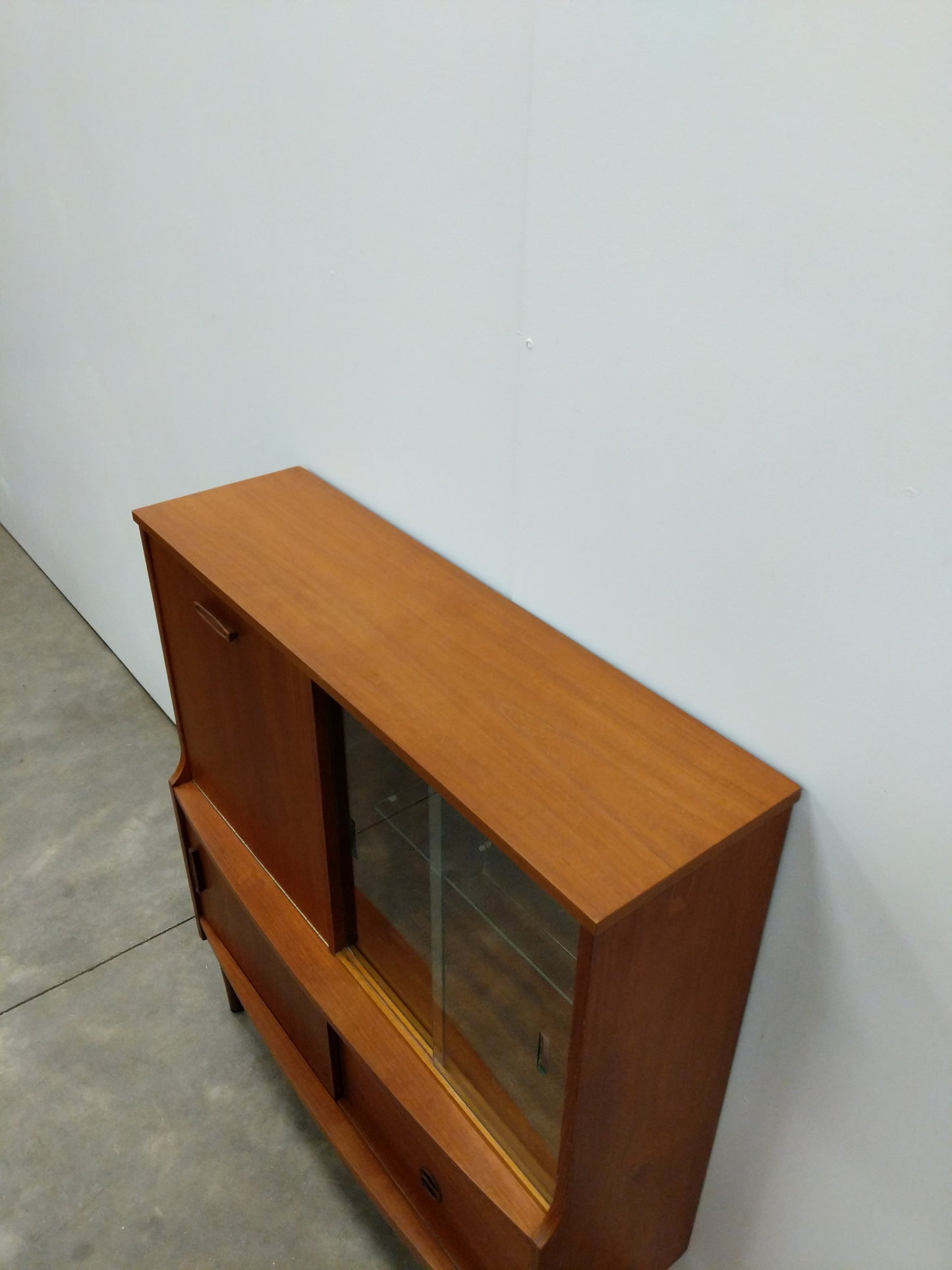 Vintage Mid Century Modern Teak Bar Cabinet by Doncraft