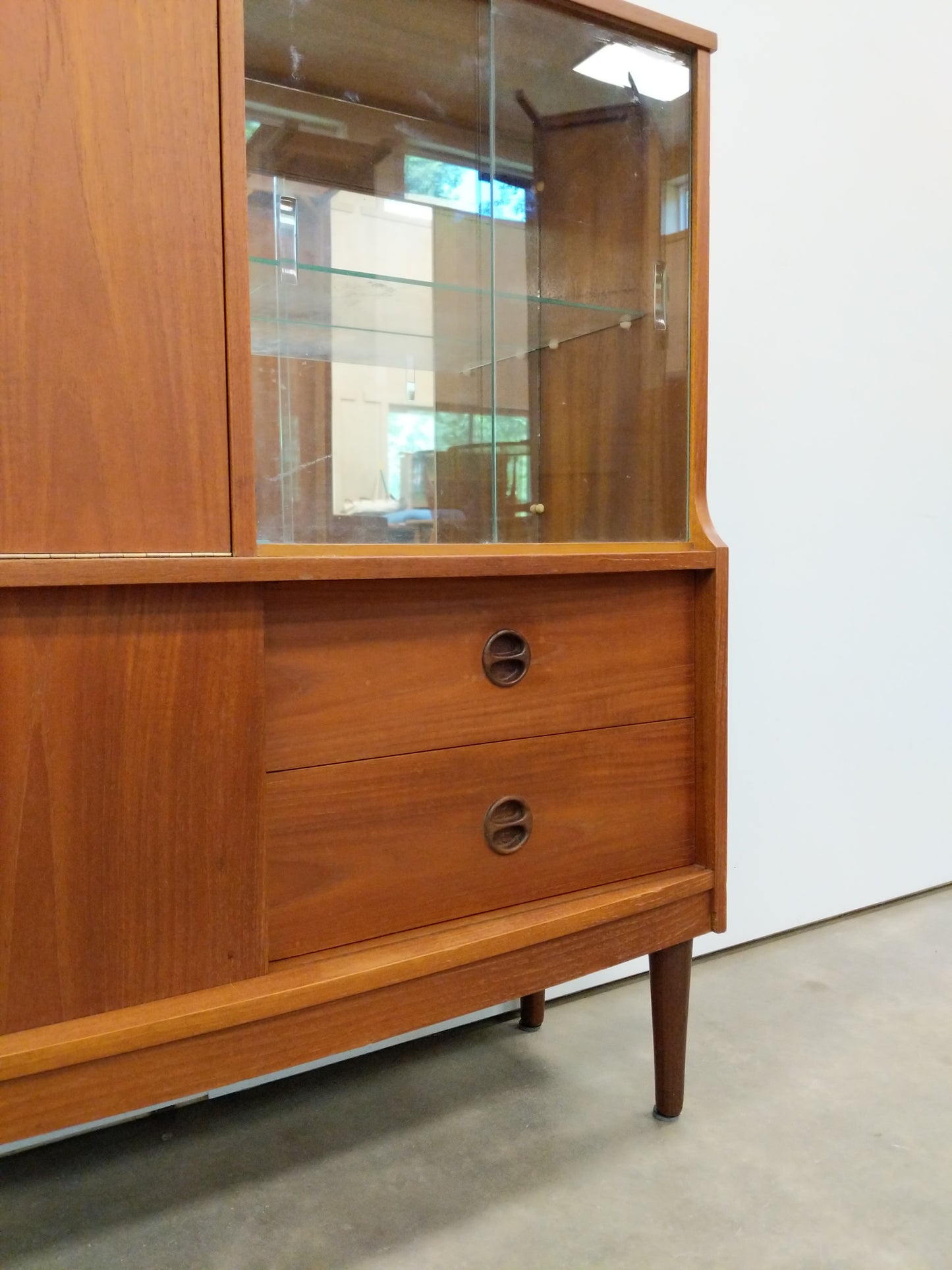 Vintage Mid Century Modern Teak Bar Cabinet by Doncraft
