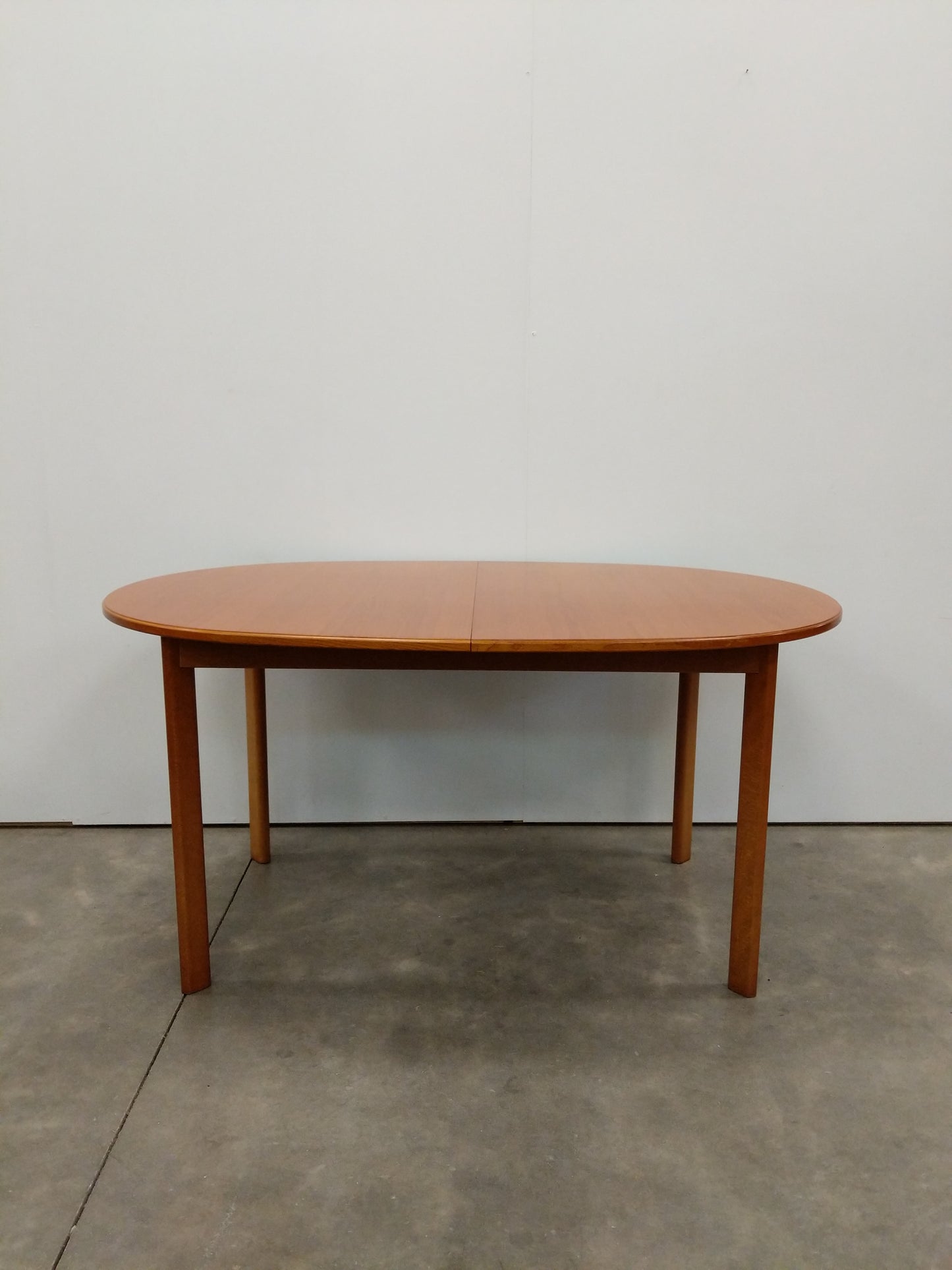 Vintage Mid Century Modern Teak Extendable Dining Table