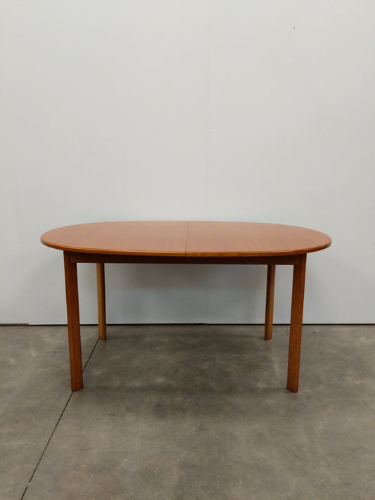 Vintage Mid Century Modern Teak Extendable Dining Table