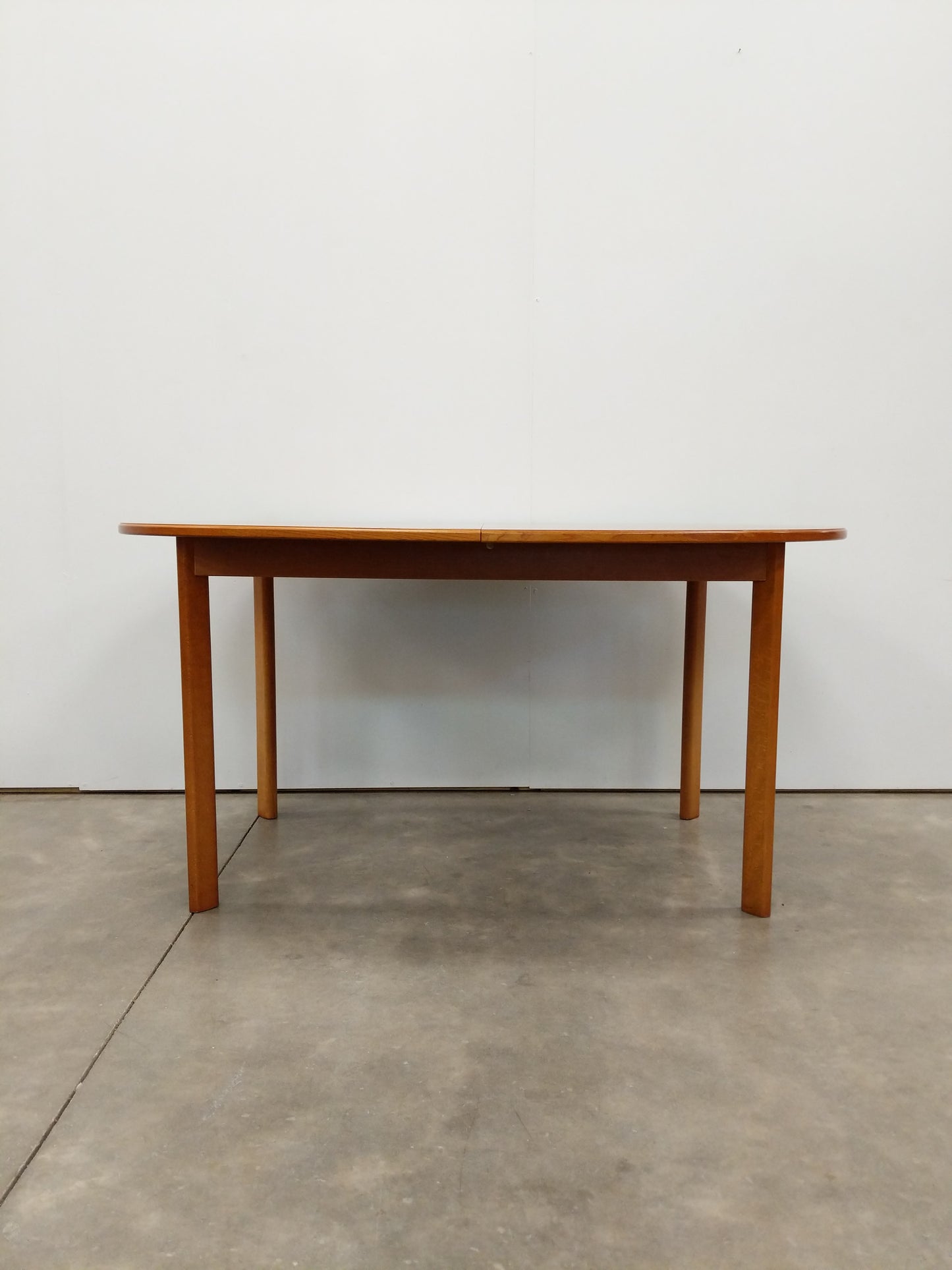 Vintage Mid Century Modern Teak Extendable Dining Table