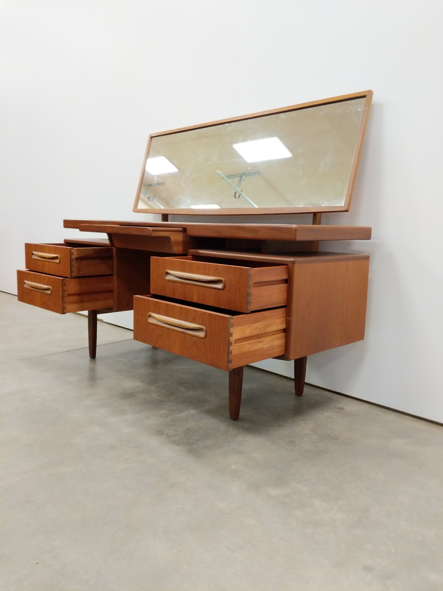 Vintage Mid Century Modern Teak Vanity / Dressing Table by G Plan