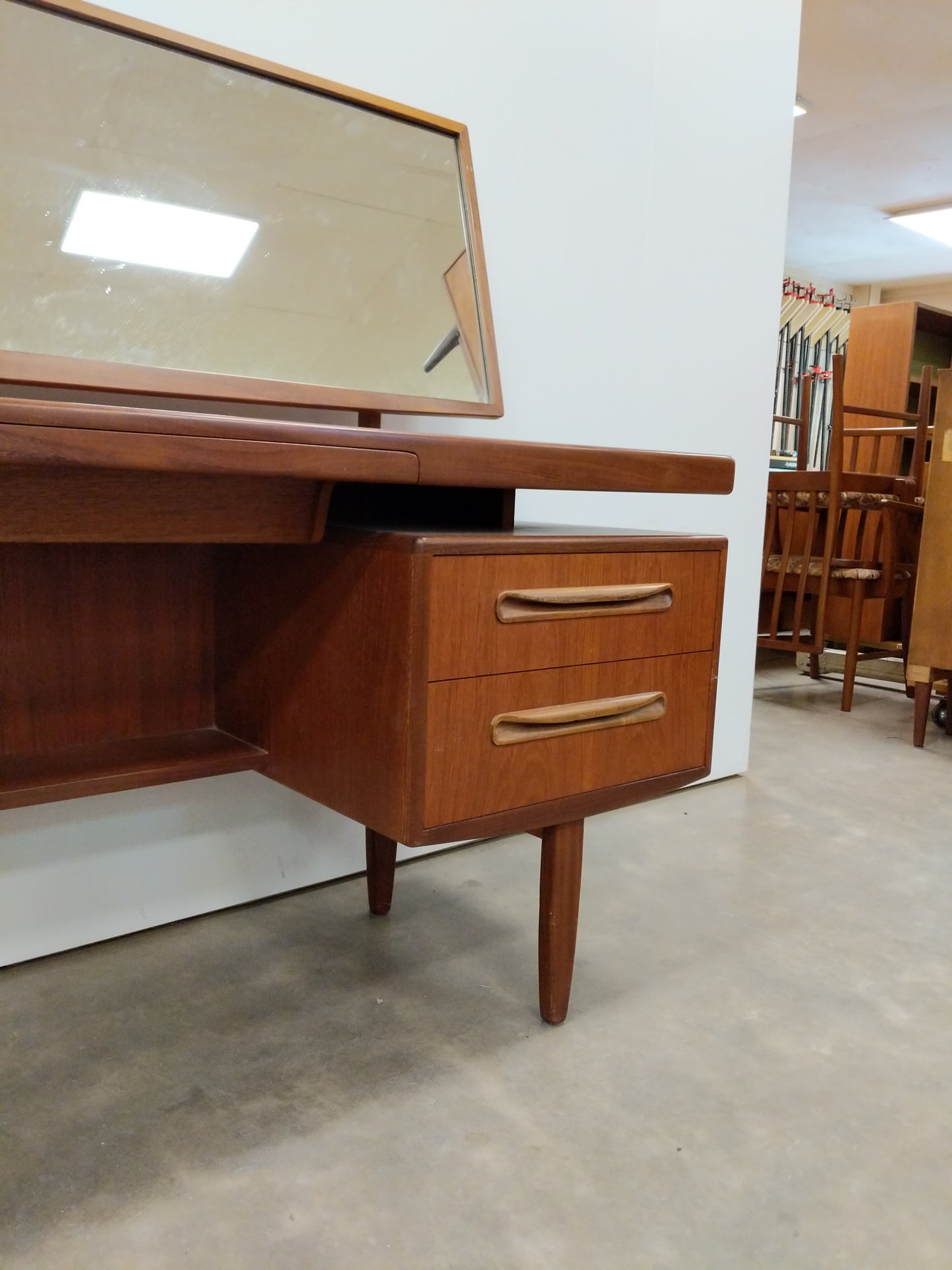 Vintage Mid Century Modern Teak Vanity / Dressing Table by G Plan