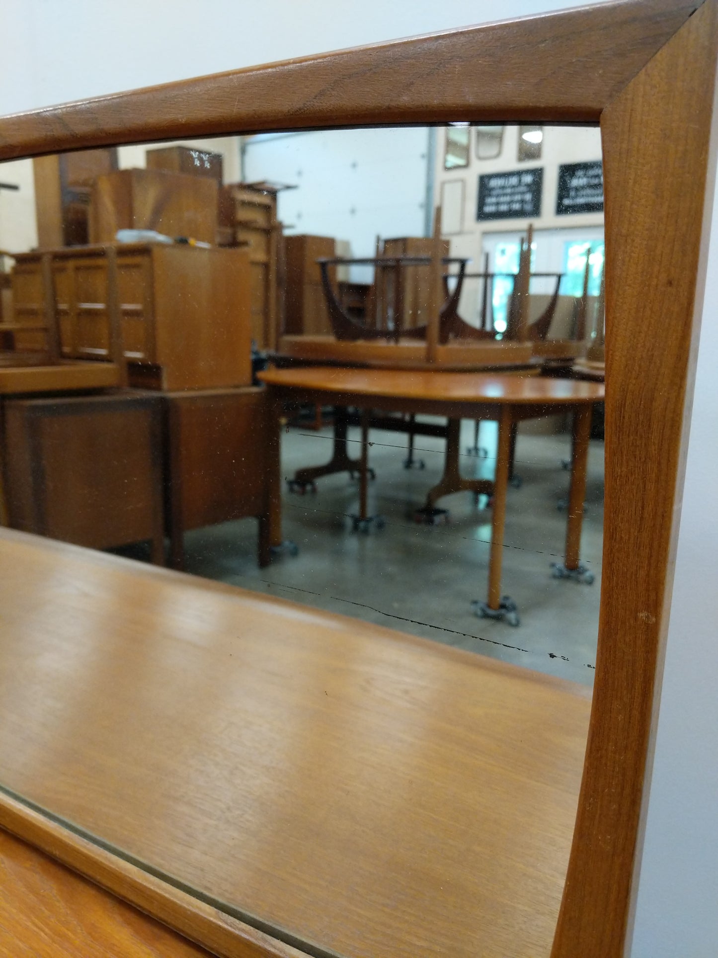 Vintage Mid Century Modern Teak Vanity / Dressing Table by Durable Suites