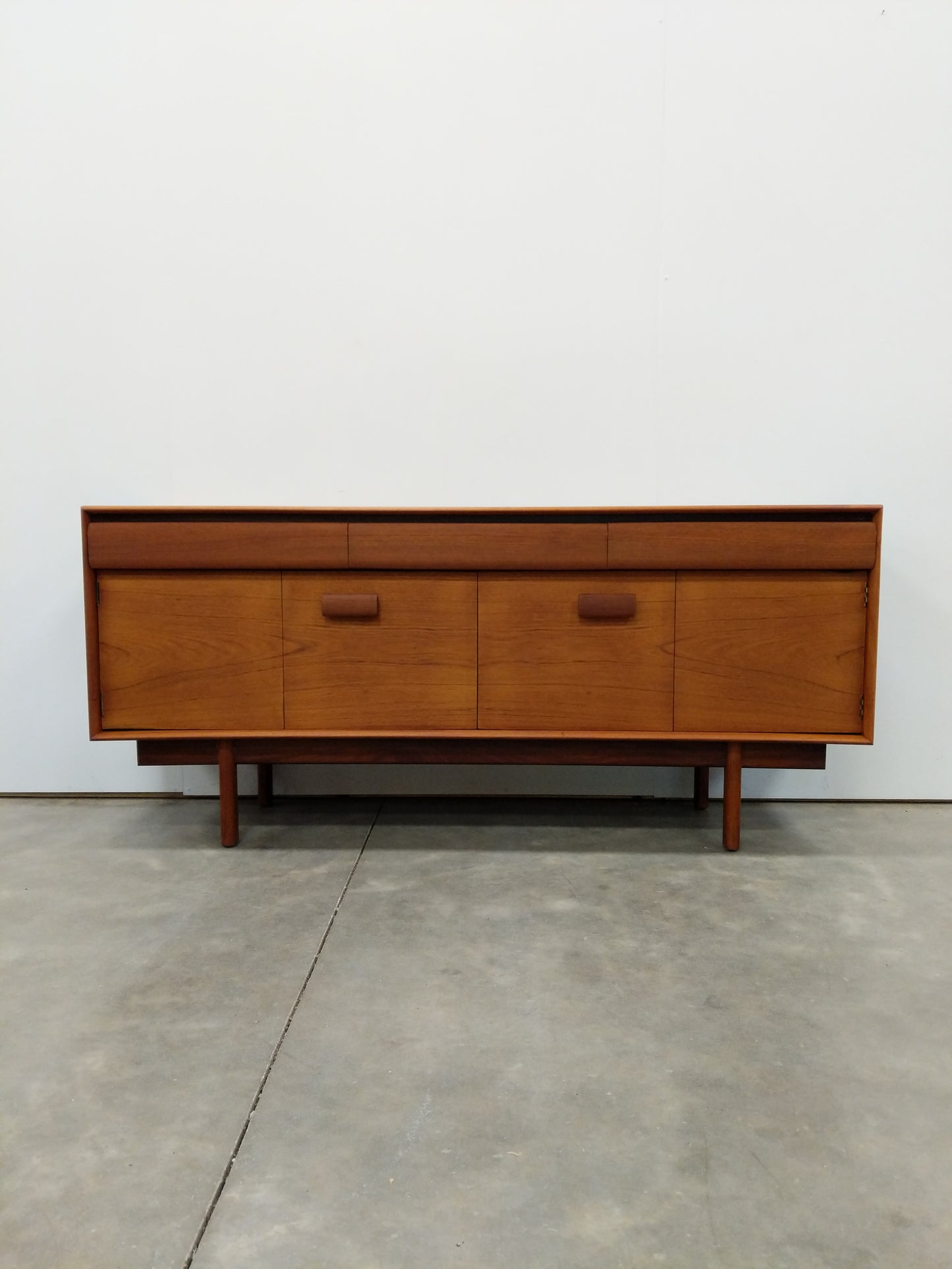 Vintage Mid Century Modern Teak Credenza by Philip Hussey
