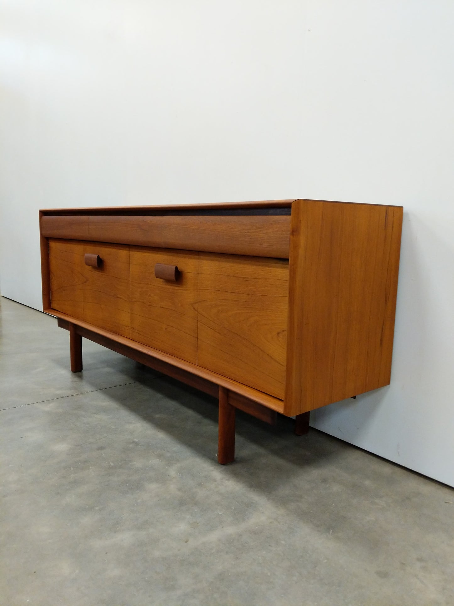 Vintage Mid Century Modern Teak Credenza by Philip Hussey