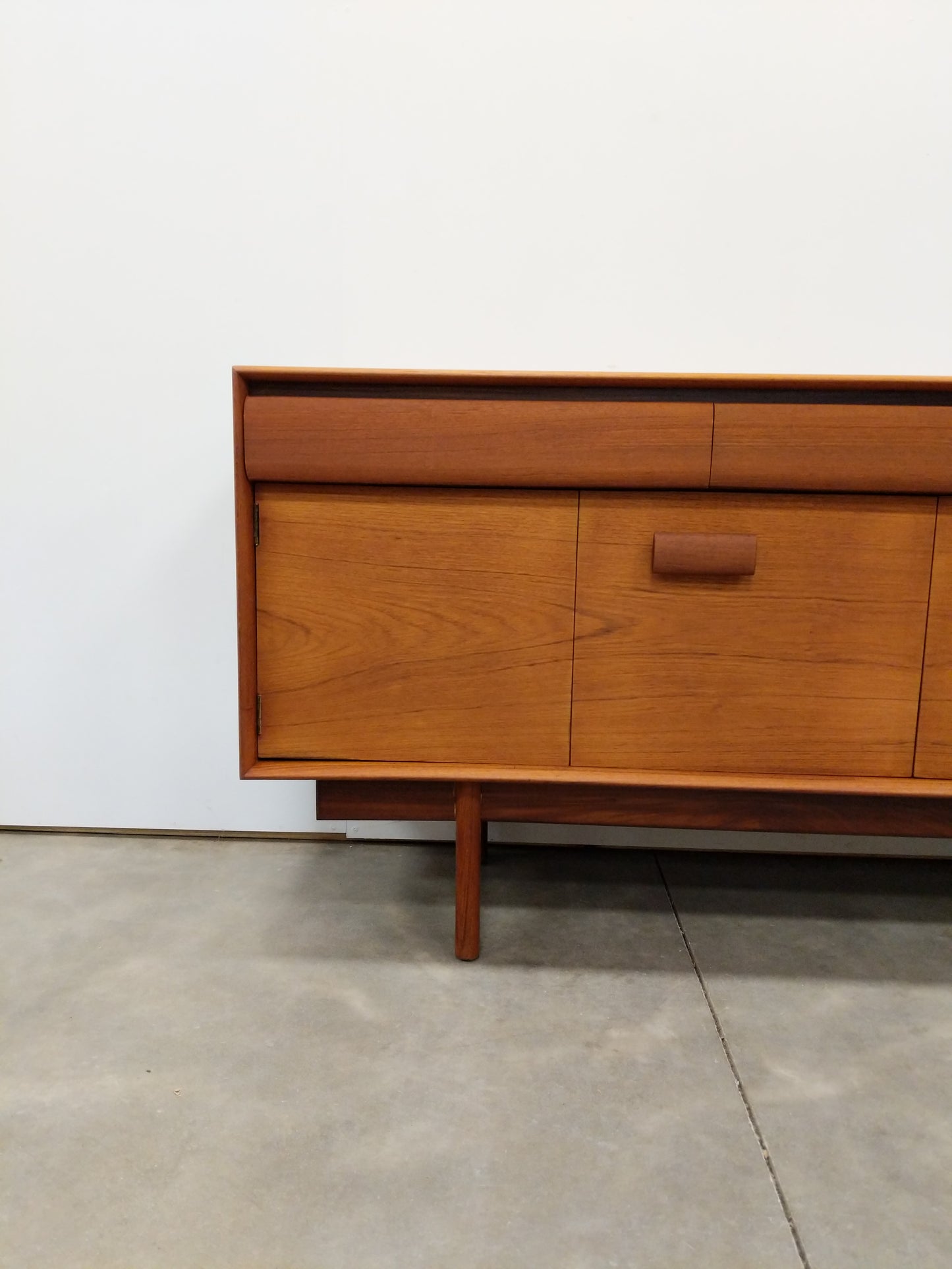 Vintage Mid Century Modern Teak Credenza by Philip Hussey