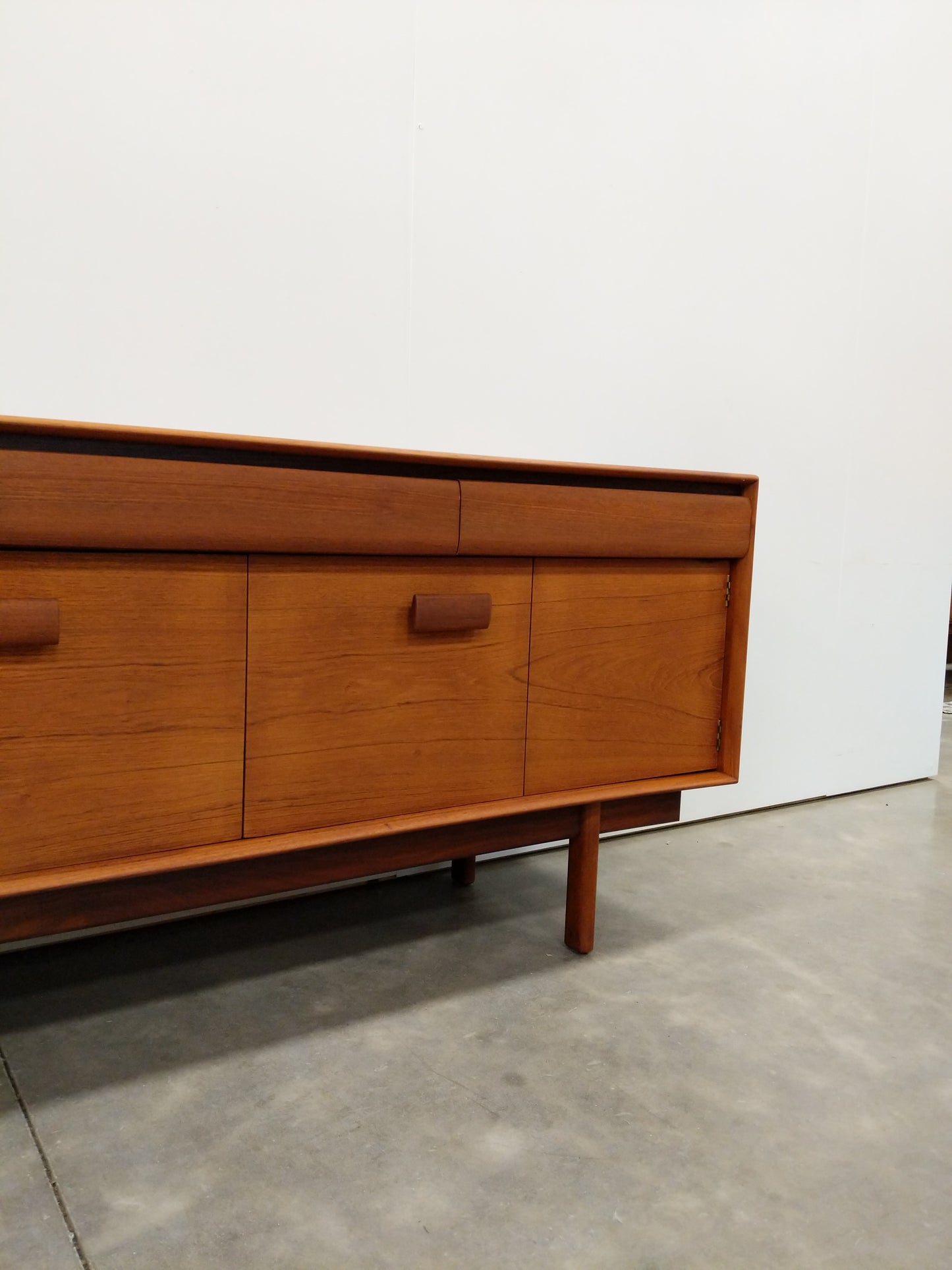 Vintage Mid Century Modern Teak Credenza by Philip Hussey