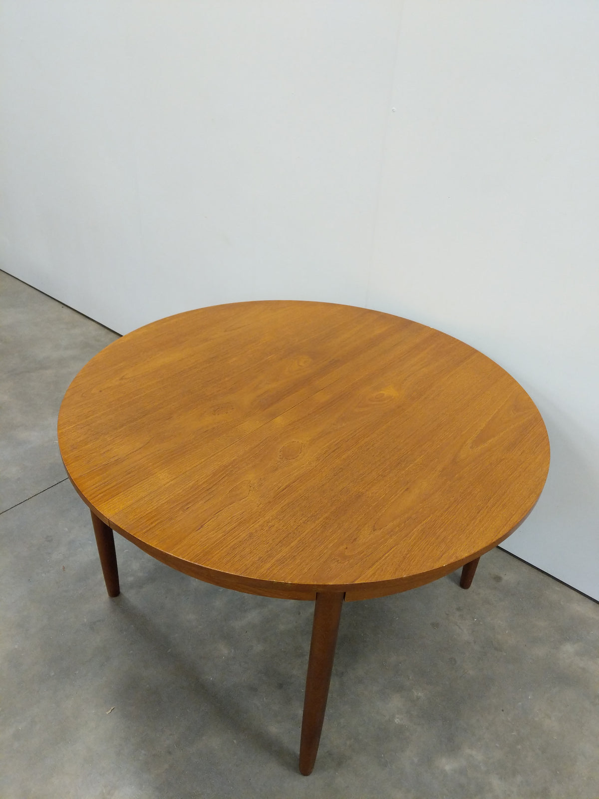 Vintage Mid Century Modern Teak Extendable Dining Table