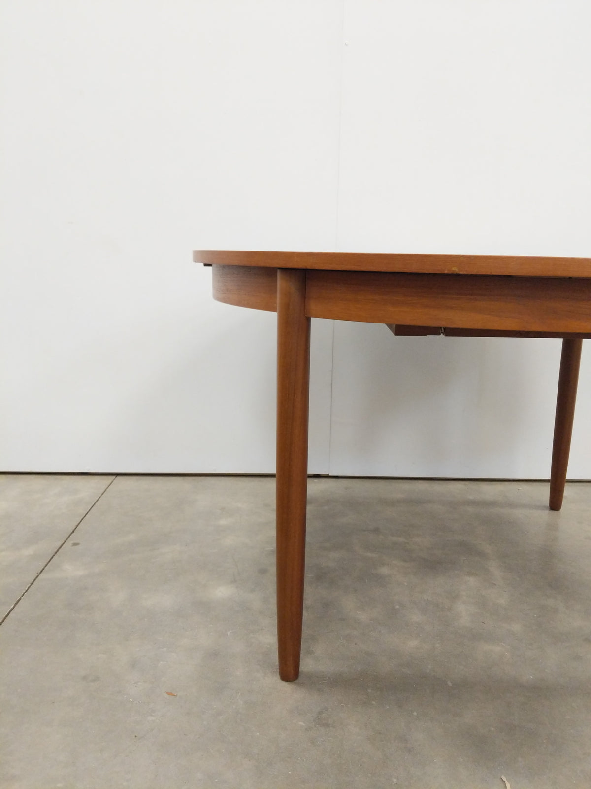 Vintage Mid Century Modern Teak Extendable Dining Table