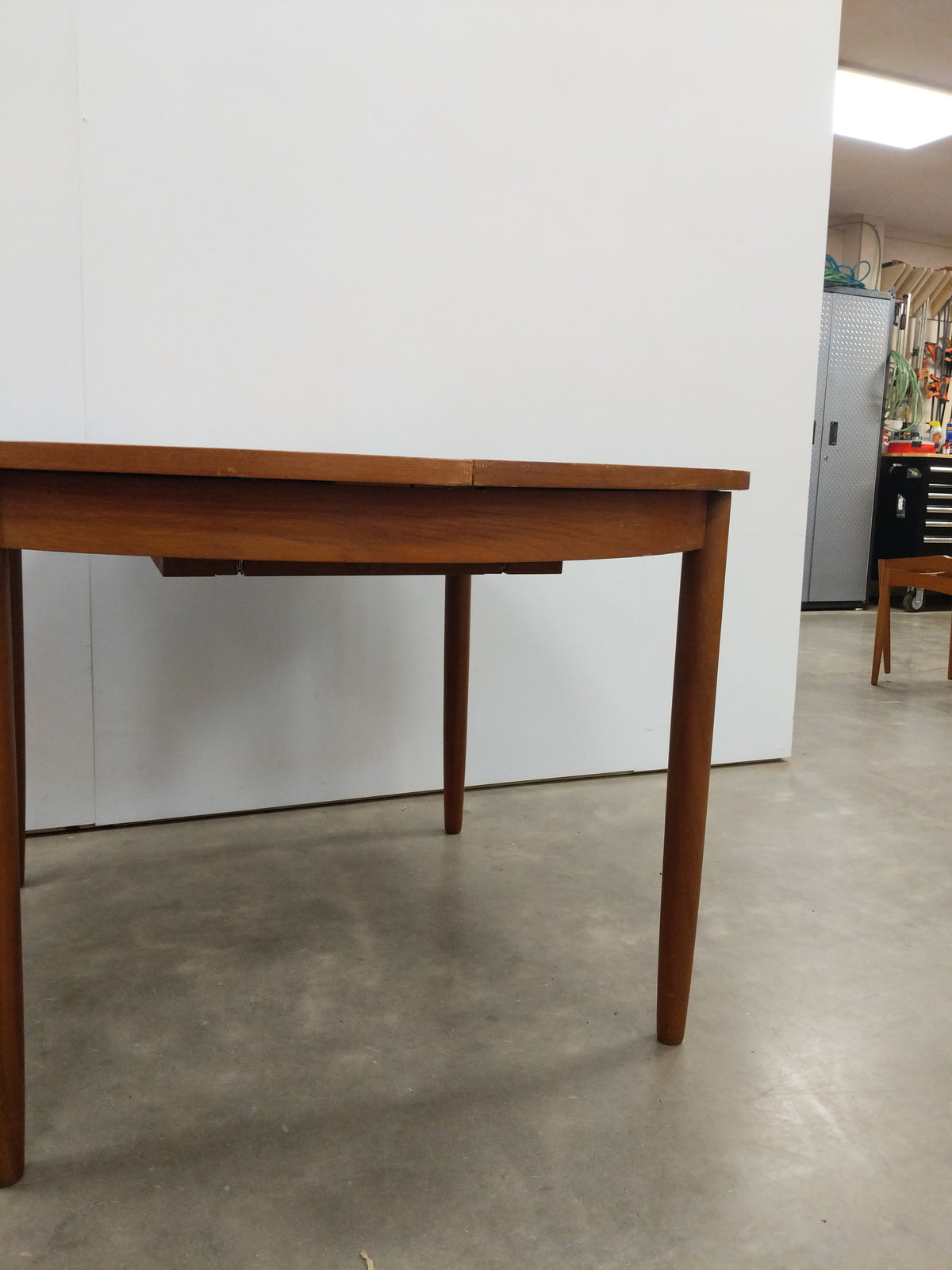 Vintage Mid Century Modern Teak Extendable Dining Table