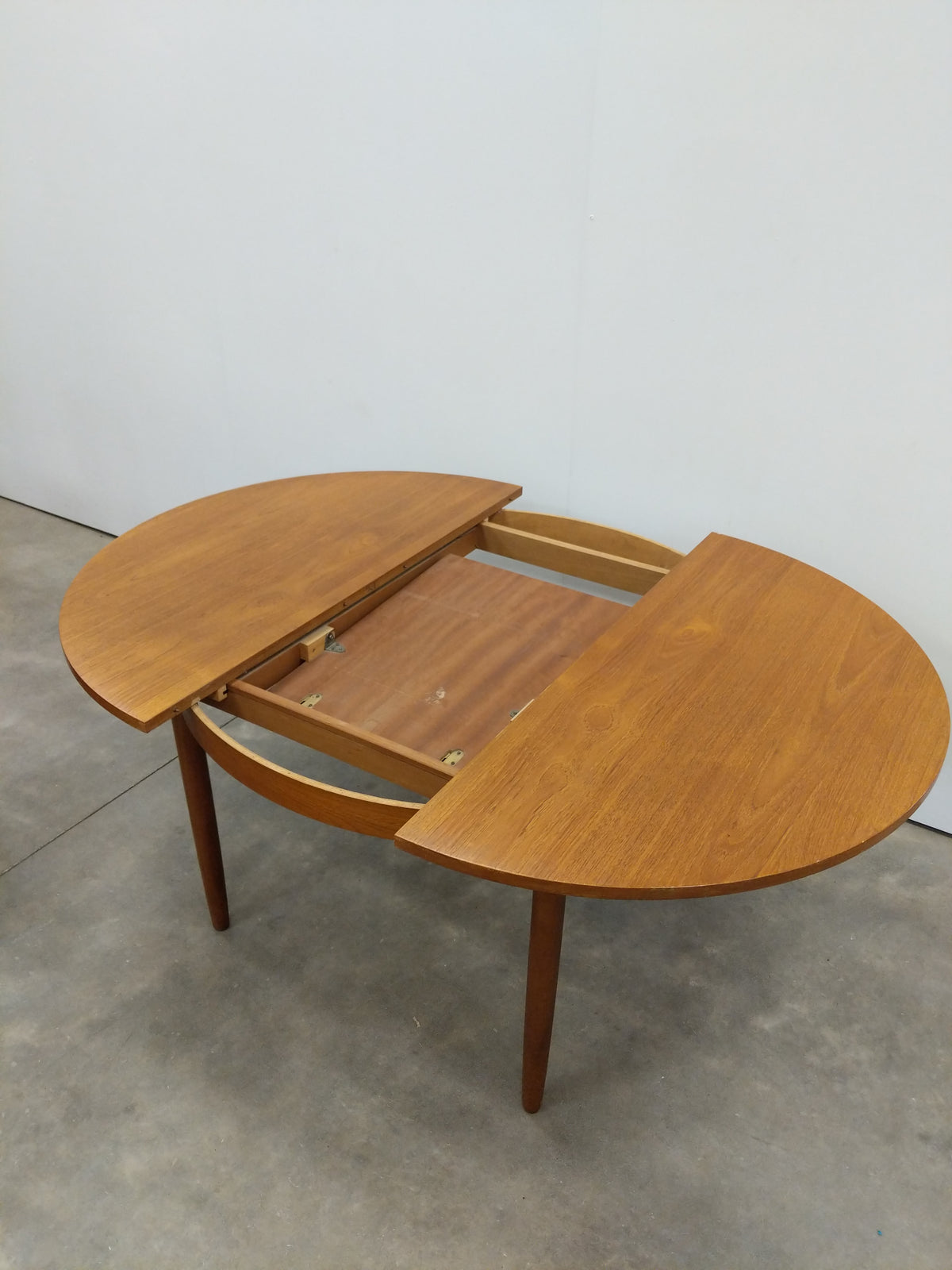 Vintage Mid Century Modern Teak Extendable Dining Table