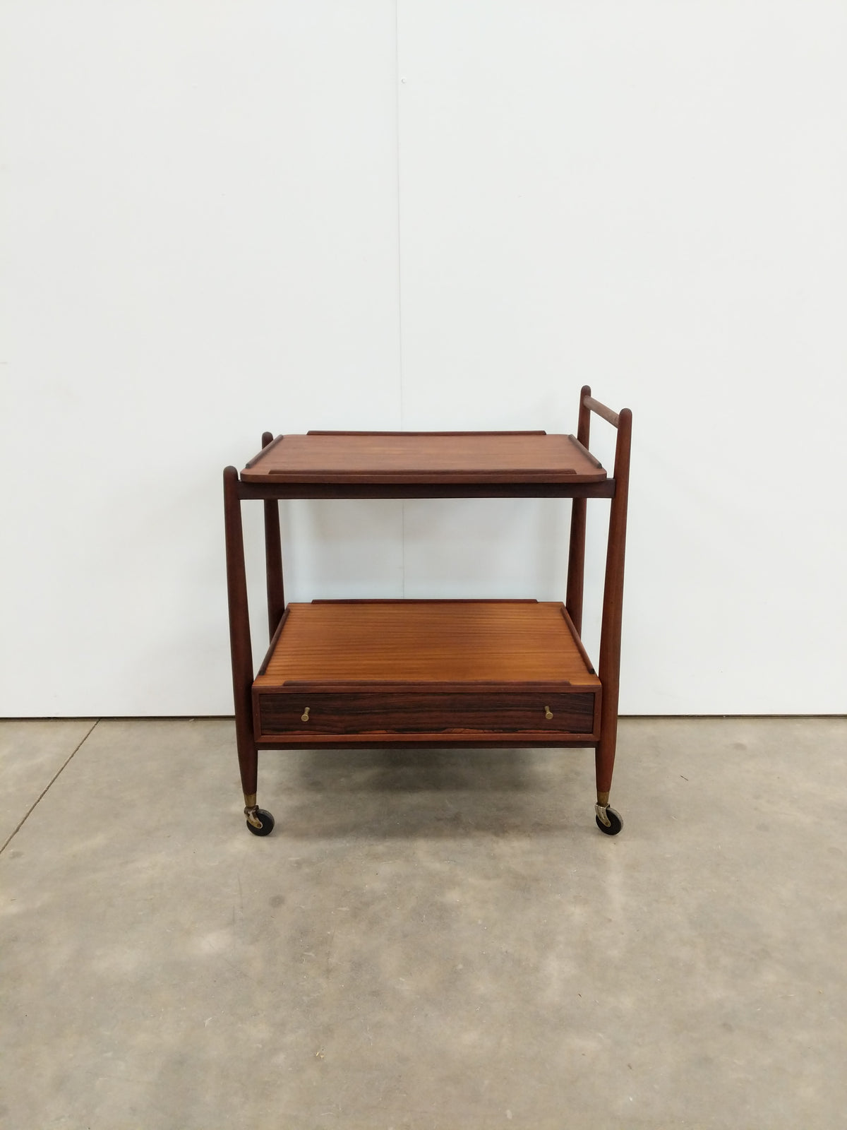 Vintage Mid Century Modern Teak Trolley / Cart by White & Newton