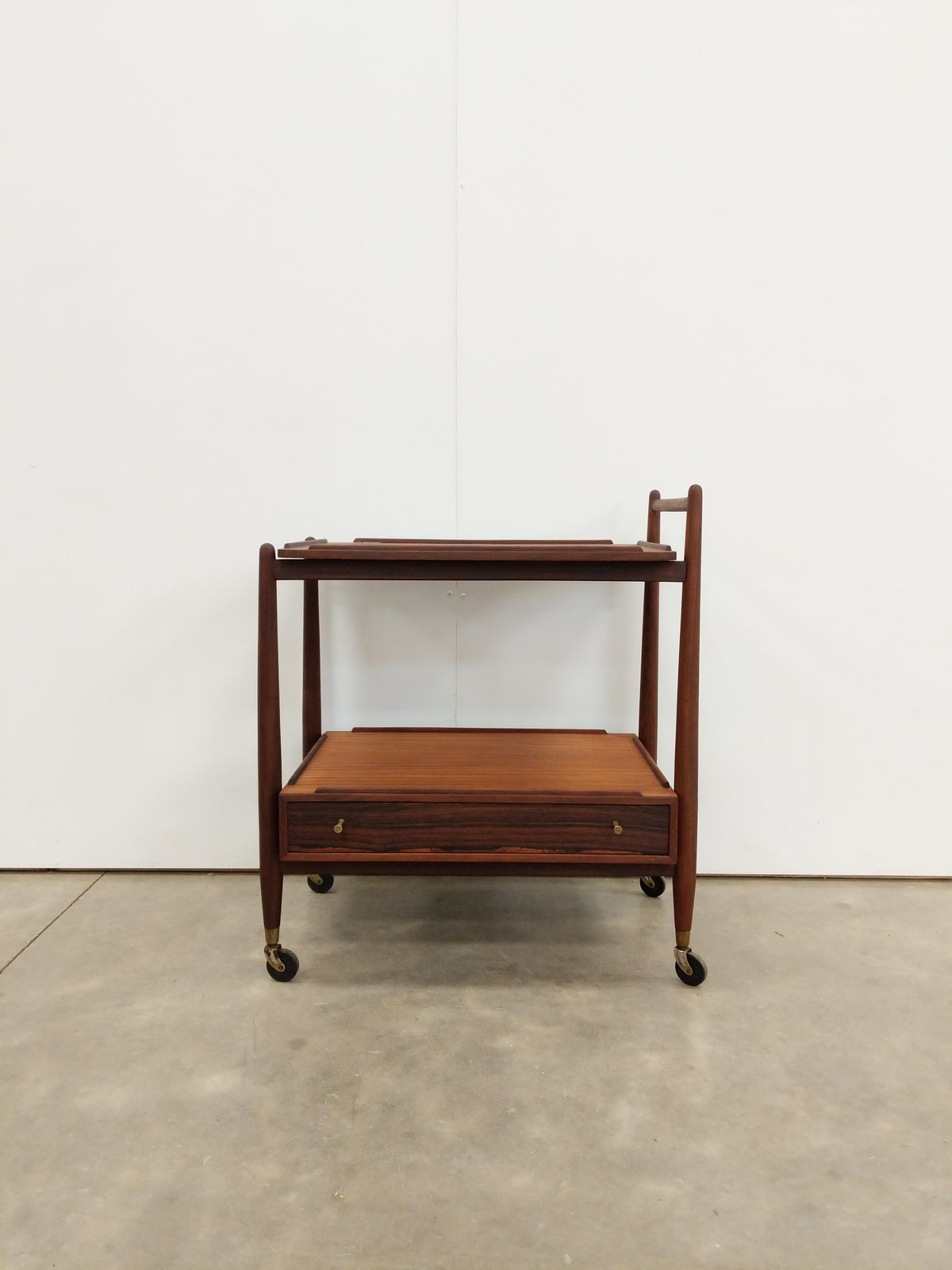 Vintage Mid Century Modern Teak Trolley / Cart by White & Newton