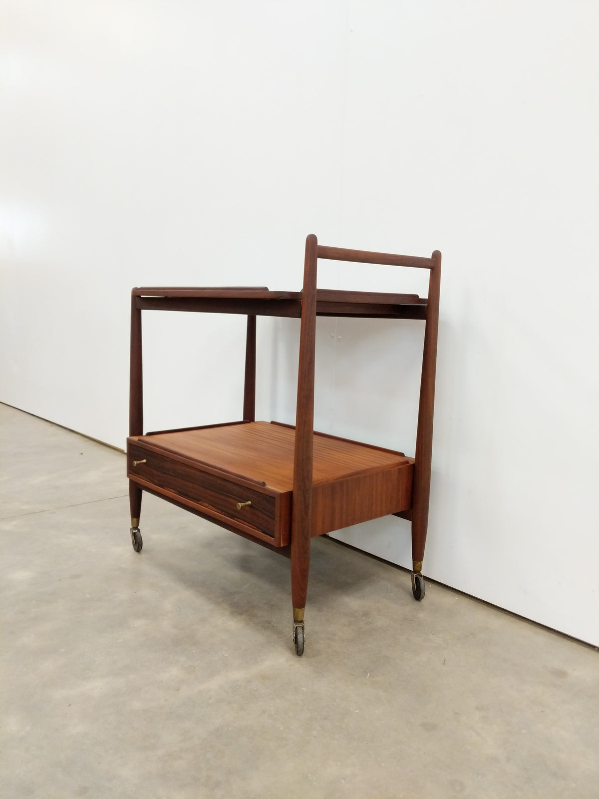 Vintage Mid Century Modern Teak Trolley / Cart by White & Newton