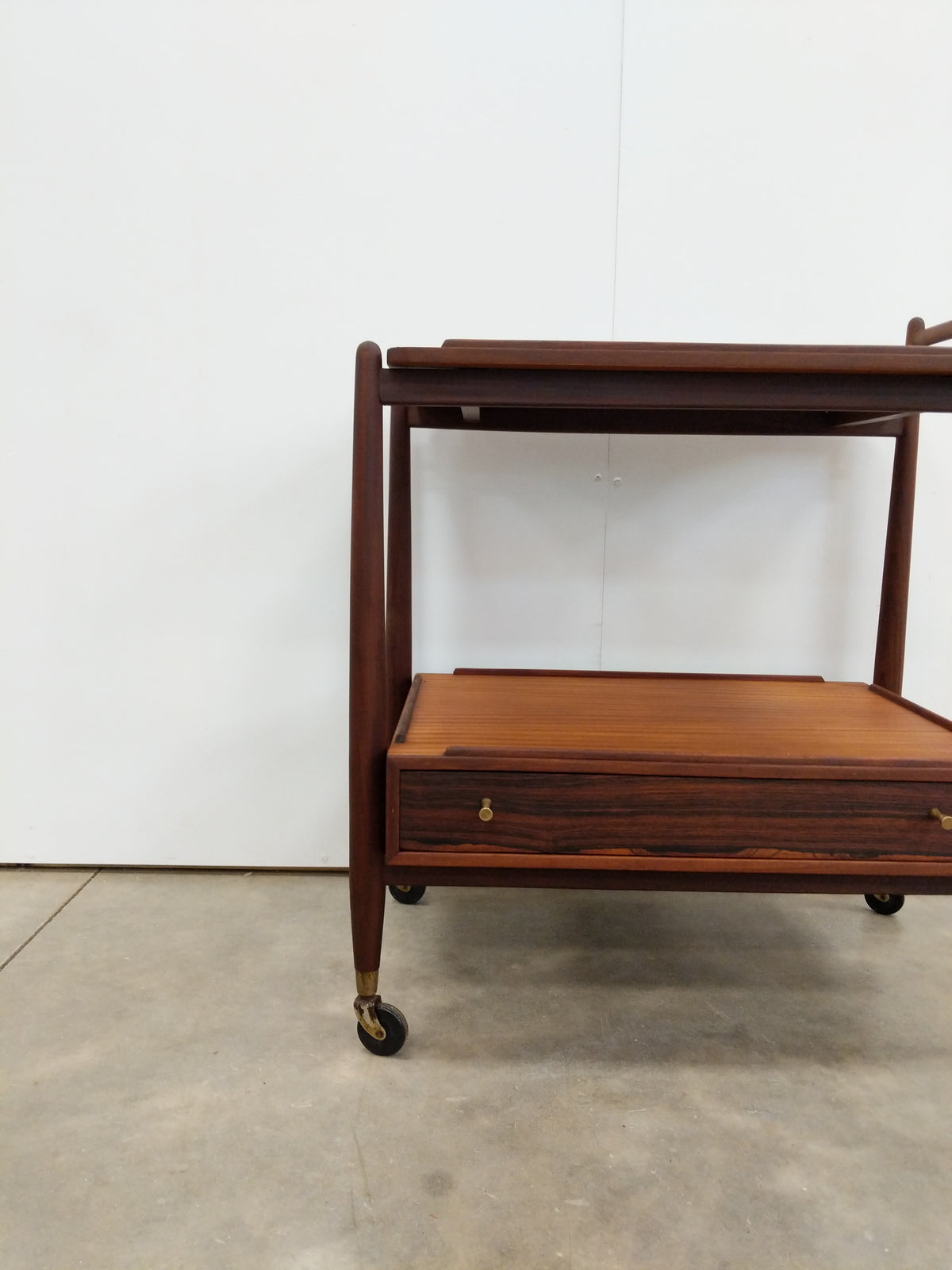 Vintage Mid Century Modern Teak Trolley / Cart by White & Newton