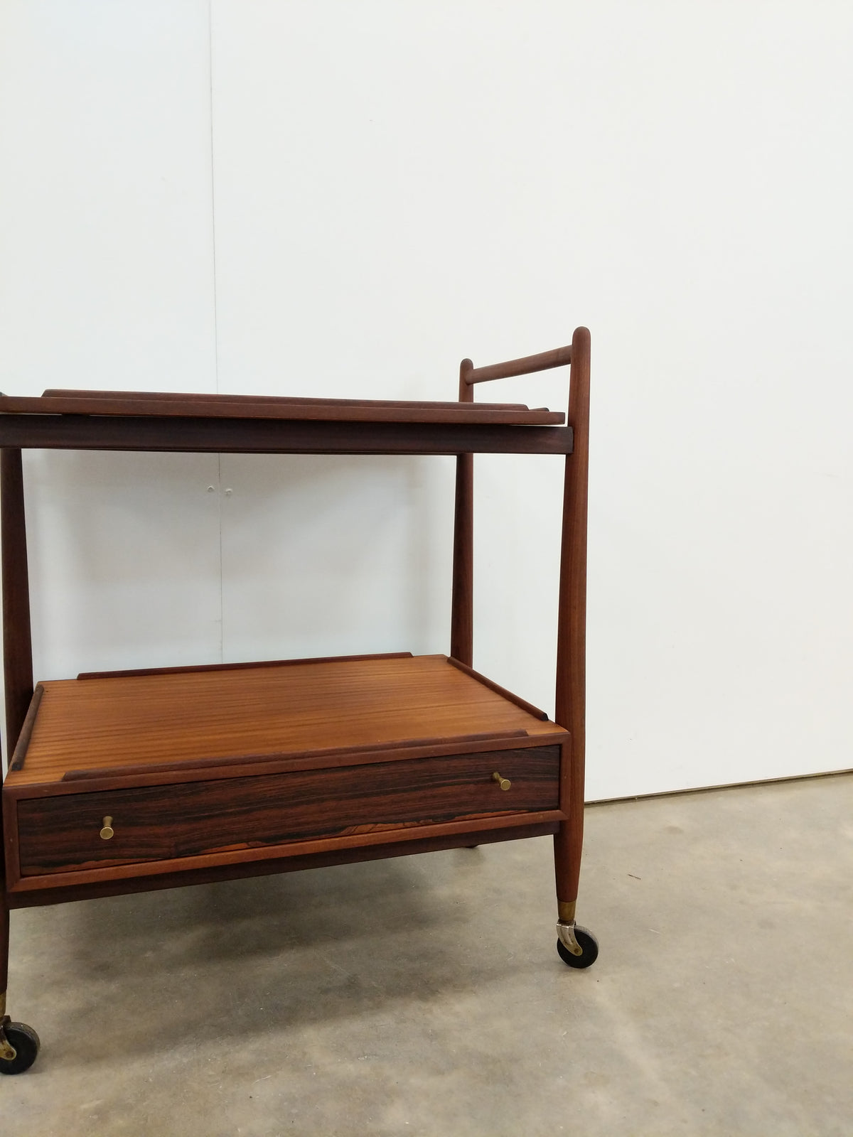 Vintage Mid Century Modern Teak Trolley / Cart by White & Newton