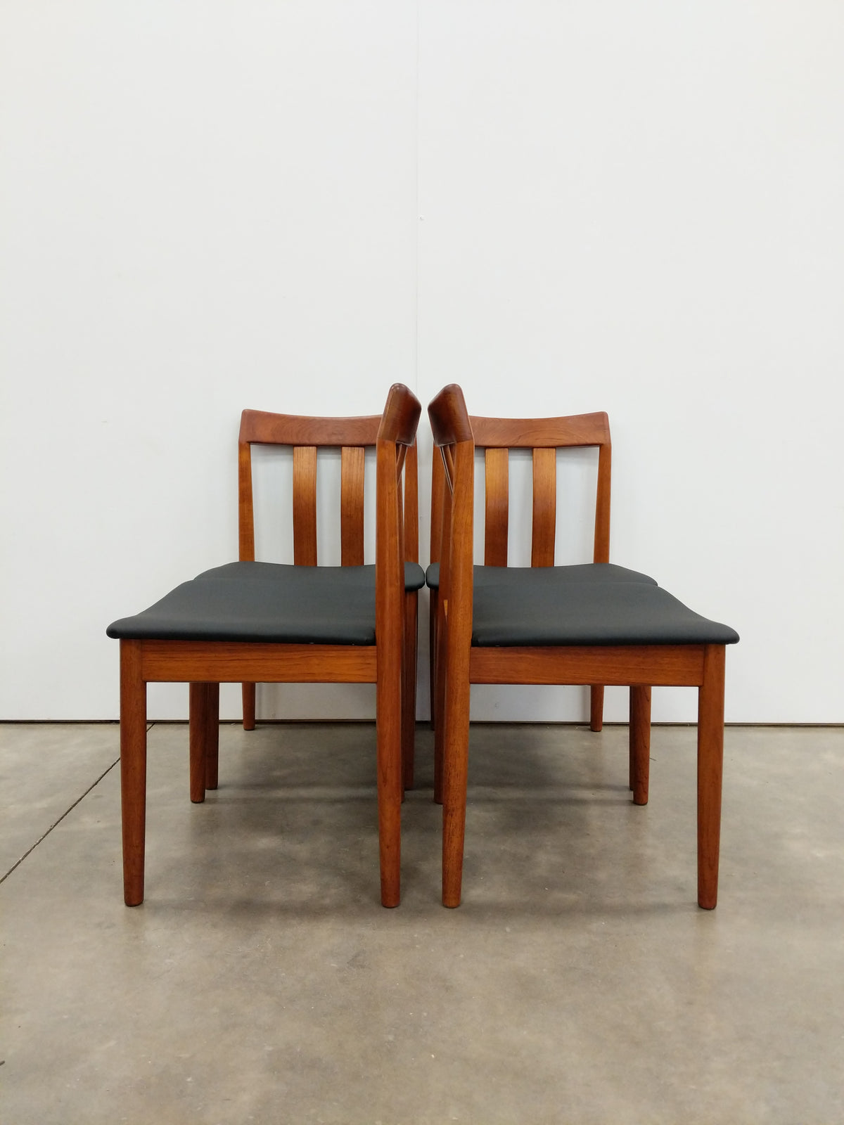 Set of 4 Vintage Vamdrup Stolefabrik Danish Modern Teak Dining Chairs