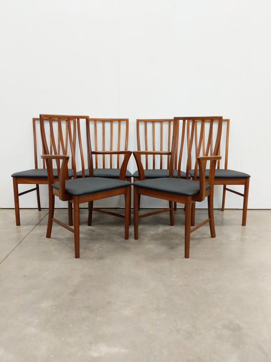 Set of 6 Vintage McIntosh Mid Century Modern Dining Chairs