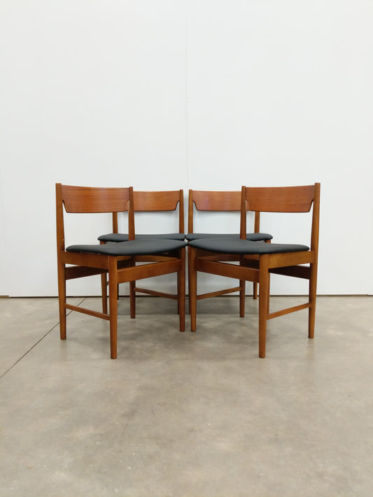 Set of 4 Vintage Edmund Homa Polish Mid Century Dining Chairs
