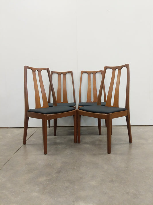 Set of 4 Vintage Nathan Mid Century Modern Dining Chairs