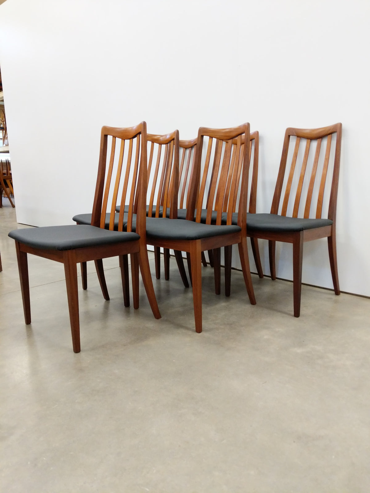 Set of 6 Vintage G Plan Mid Century Modern Teak Dining Chairs