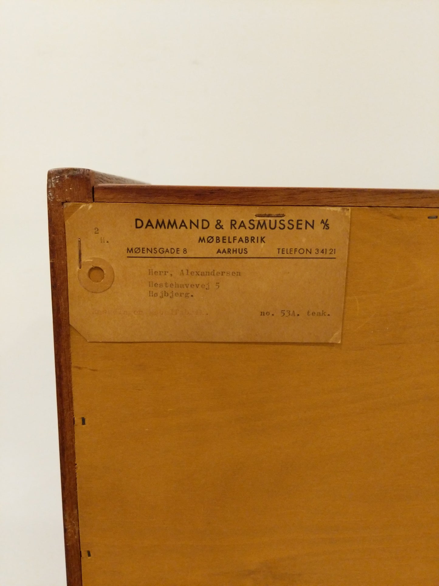 Vintage Danish Modern Teak Dresser / Bookshelf