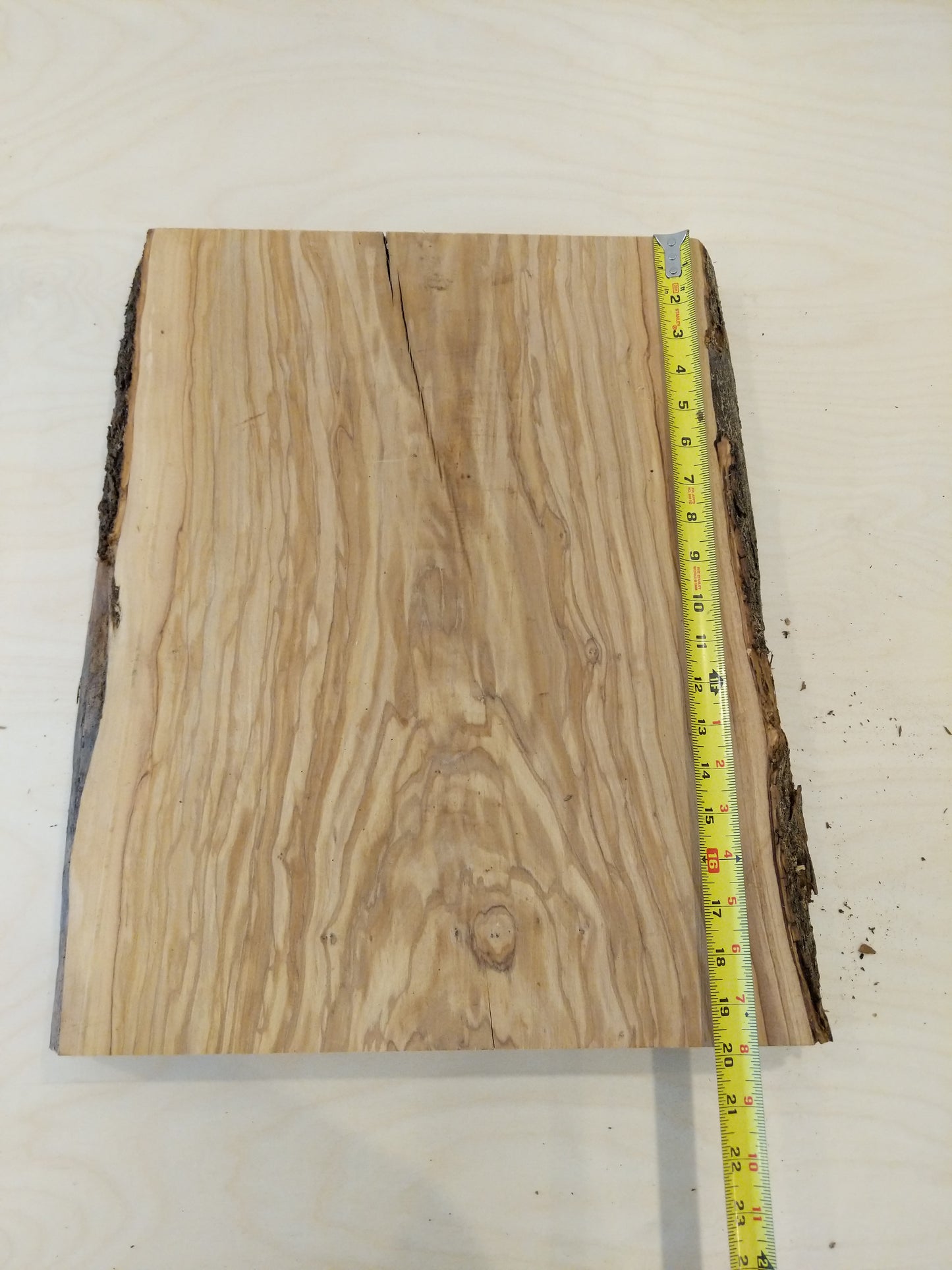 Italian Olive Wood Live Edge Mini Slab