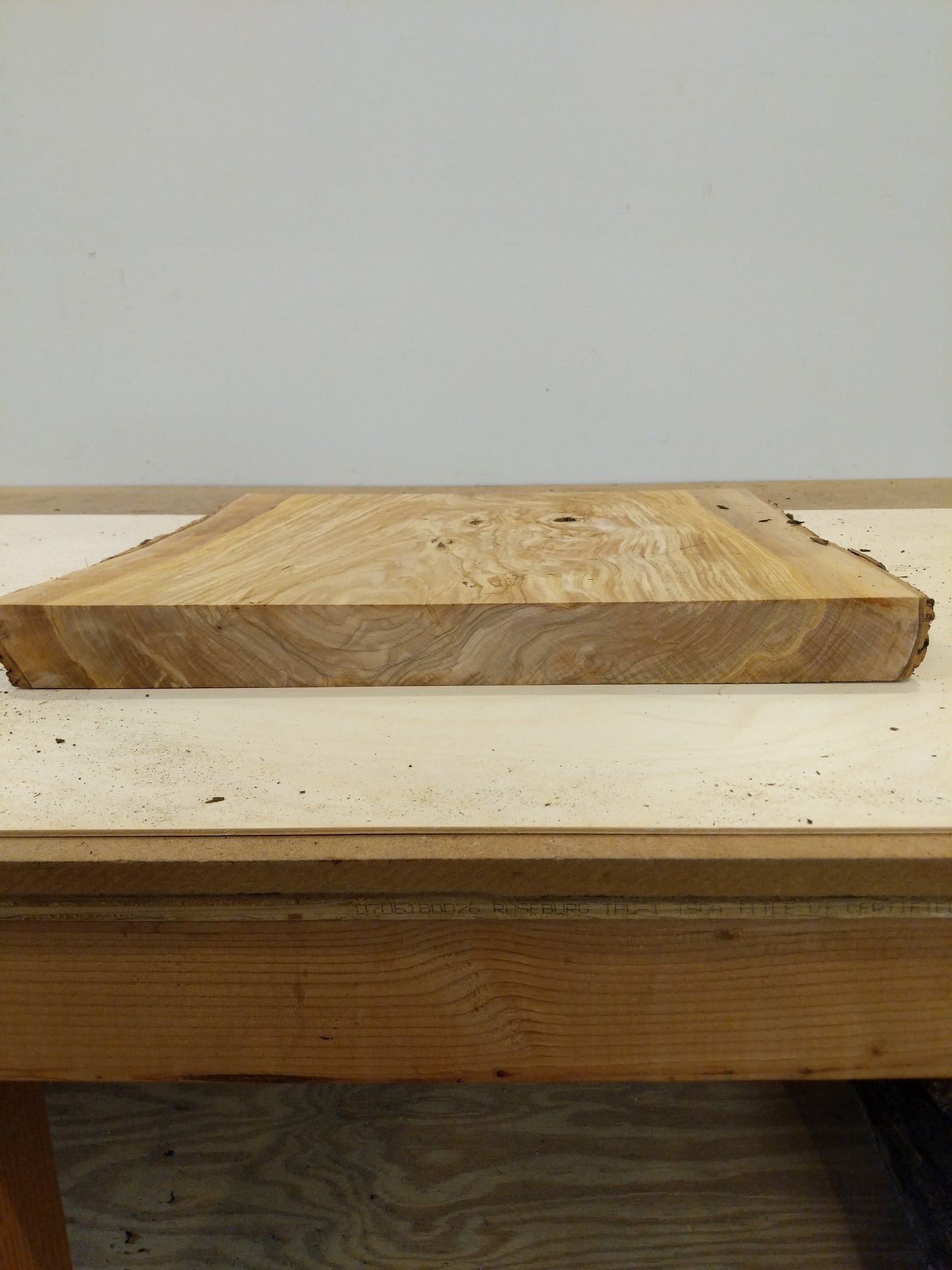 Italian Olive Wood Live Edge Mini Slab