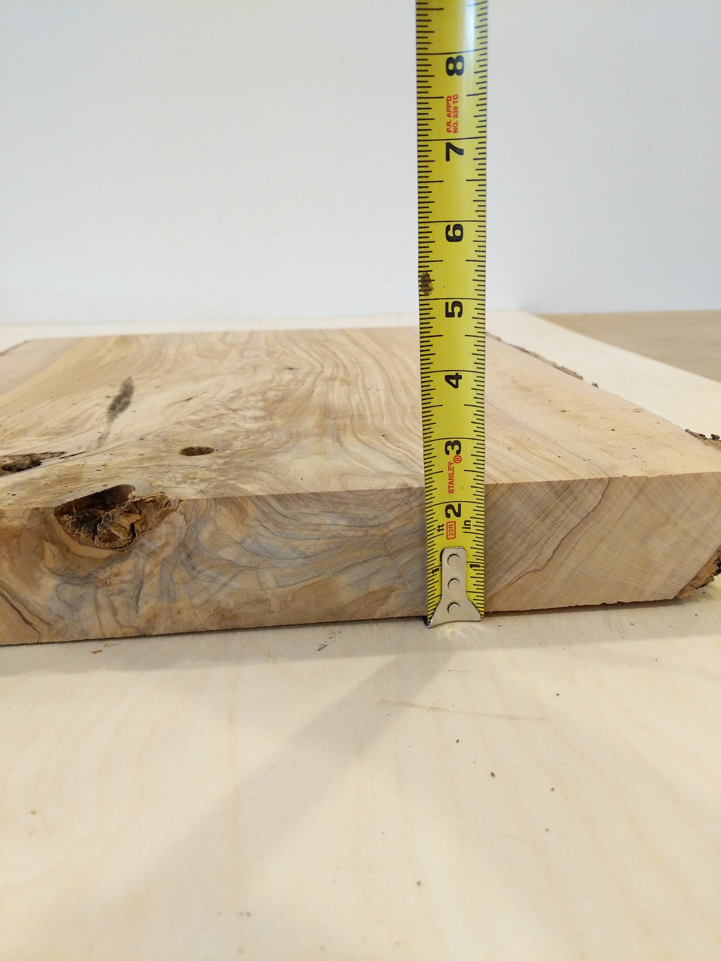 Italian Olive Wood Live Edge Mini Slab