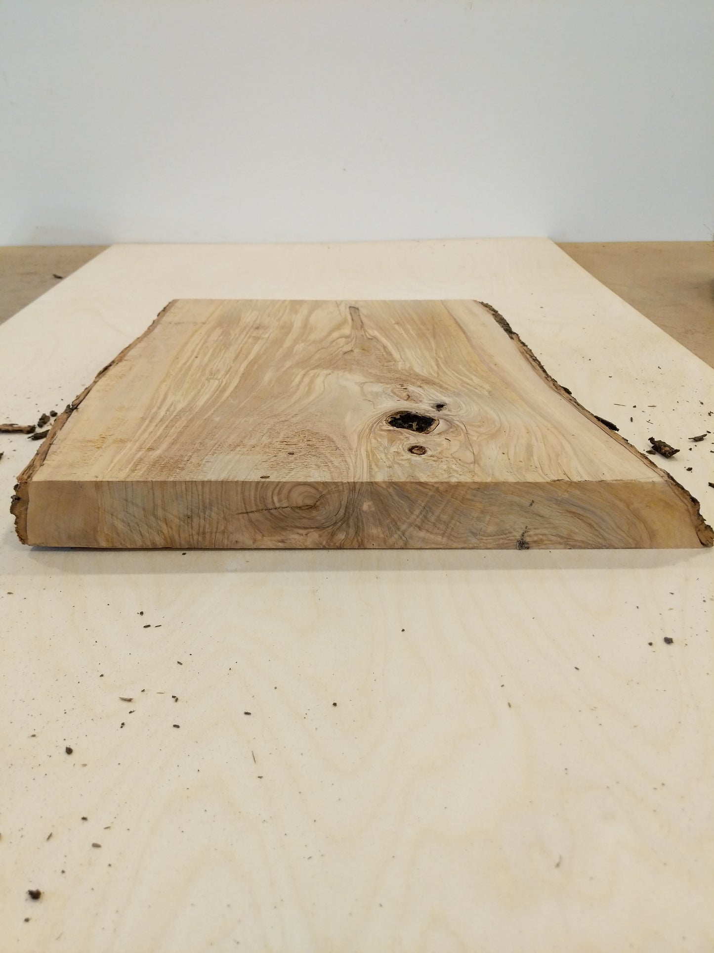 Italian Olive Wood Live Edge Mini Slab