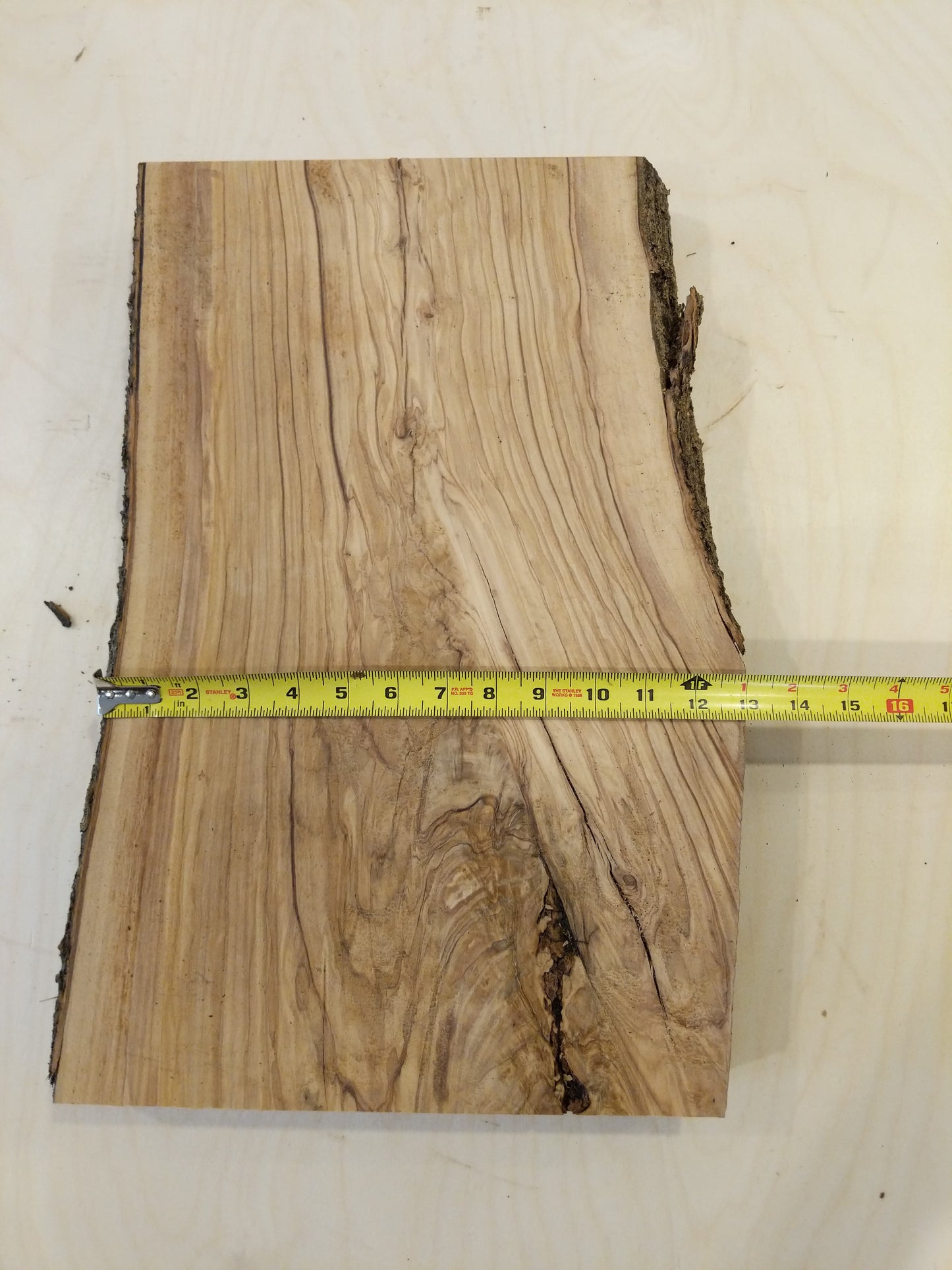 Italian Olive Wood Live Edge Mini Slab