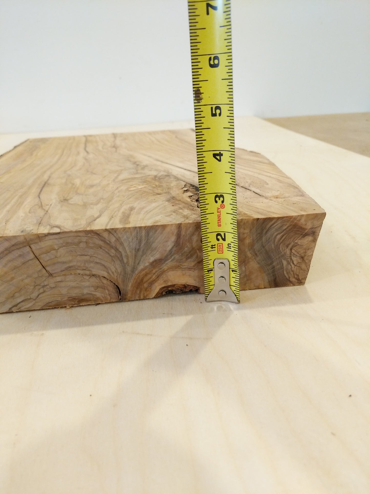 Italian Olive Wood Live Edge Mini Slab